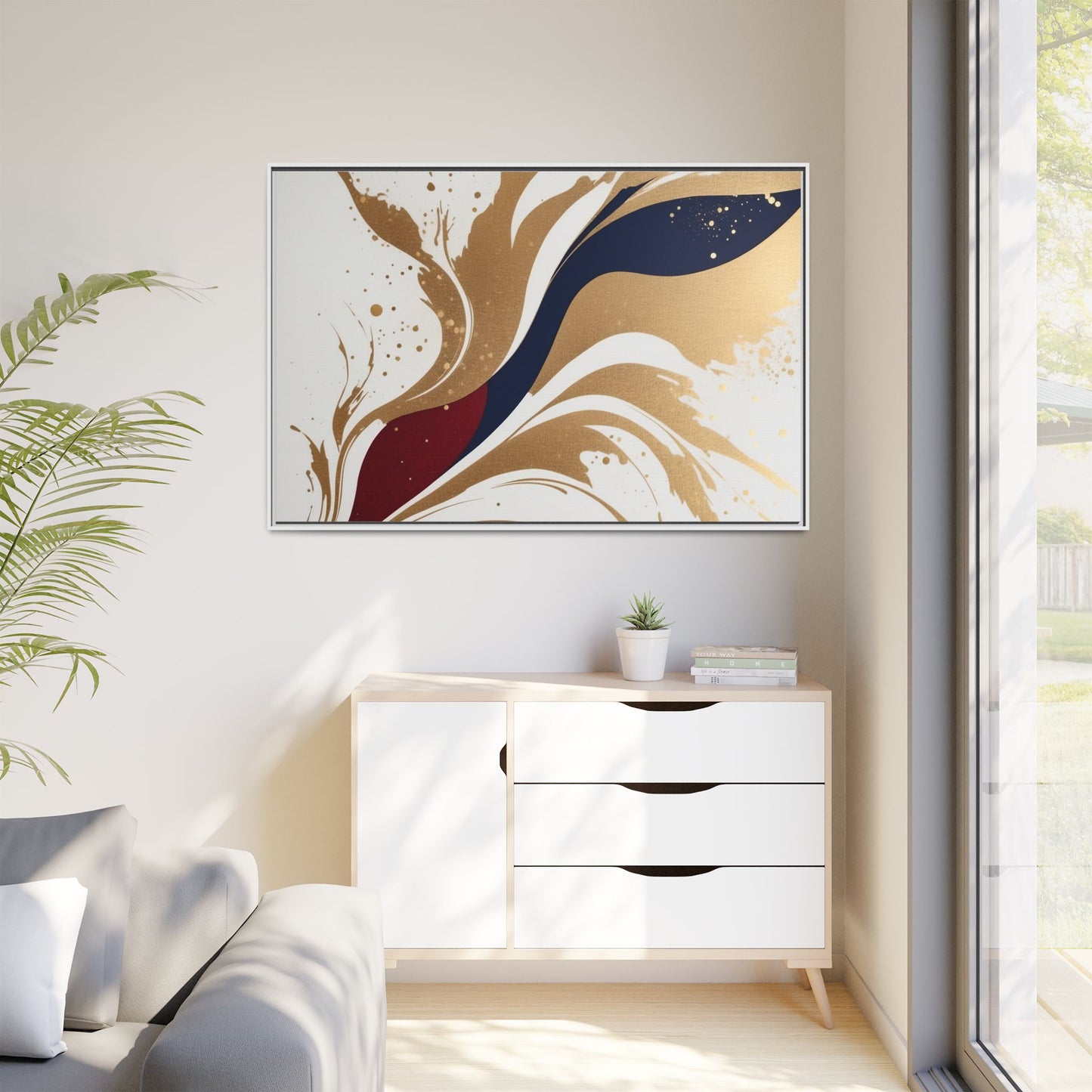 Matte Canvas, Framed (Multi-color)