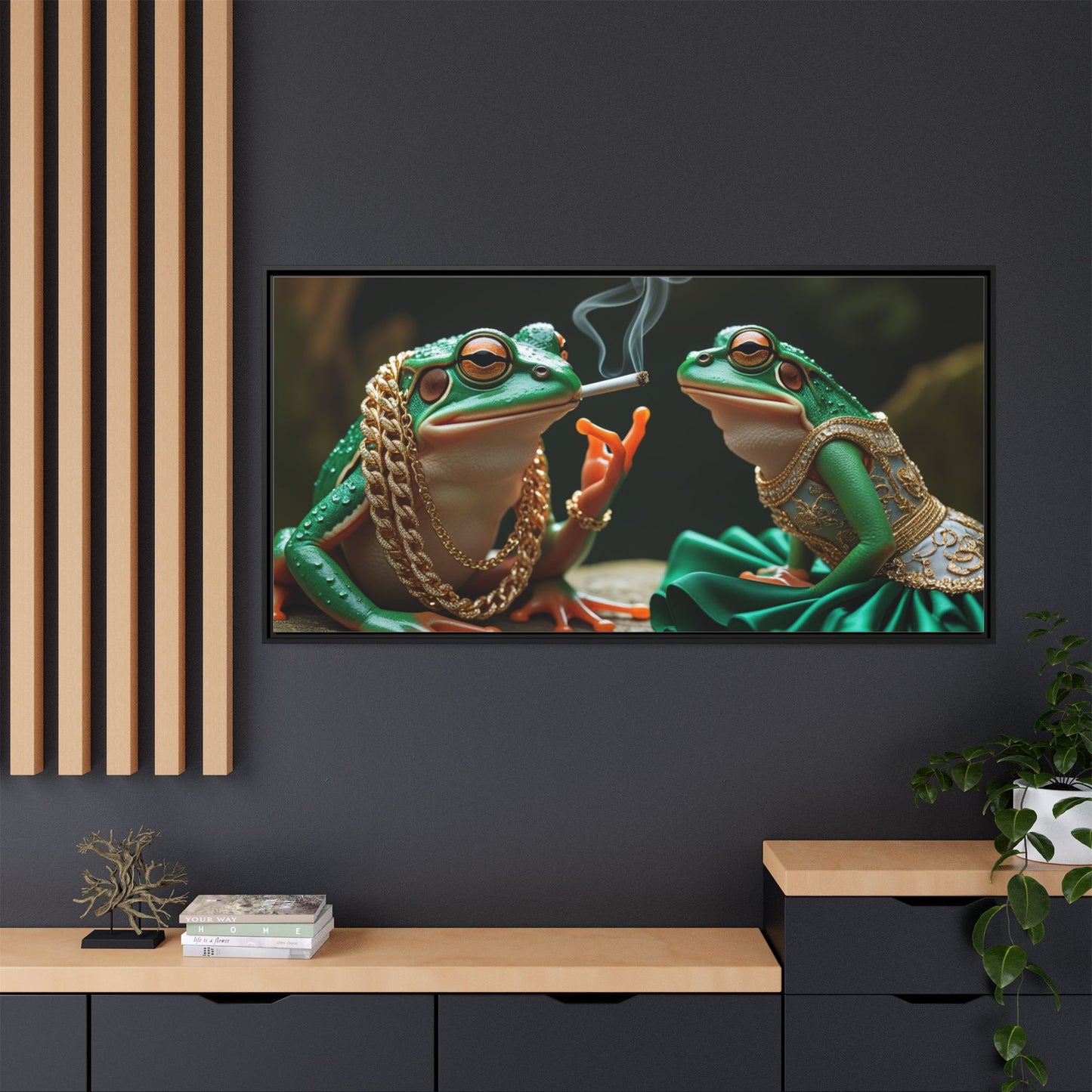 Matte Canvas, Framed (Multi-color)