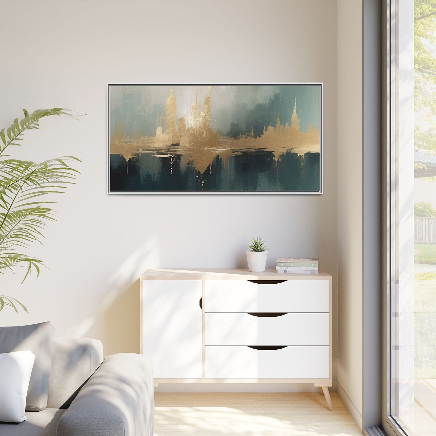 Matte Canvas, Framed (Multi-color)
