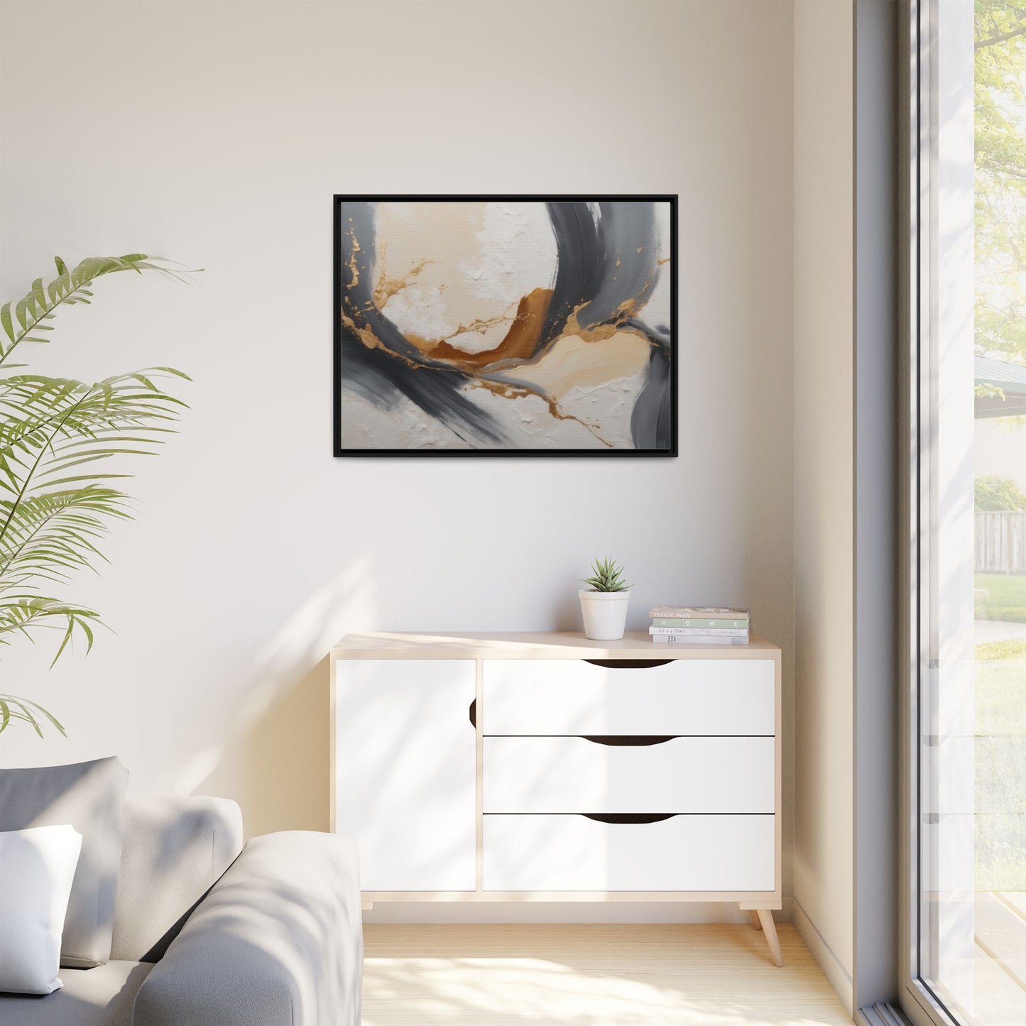 Matte Canvas, Framed (Multi-color)