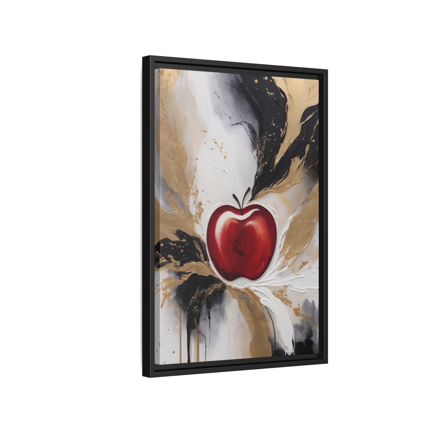 Elegant Apple Canvas Art Print - Framed Wall Decor