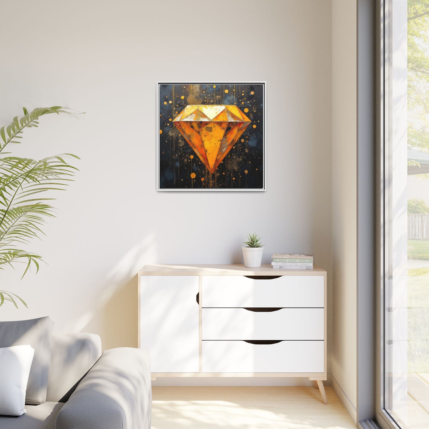 Matte Canvas, Framed (Multi-color)