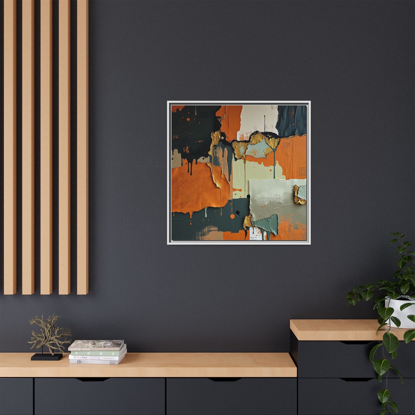 Matte Canvas, Framed (Multi-color)