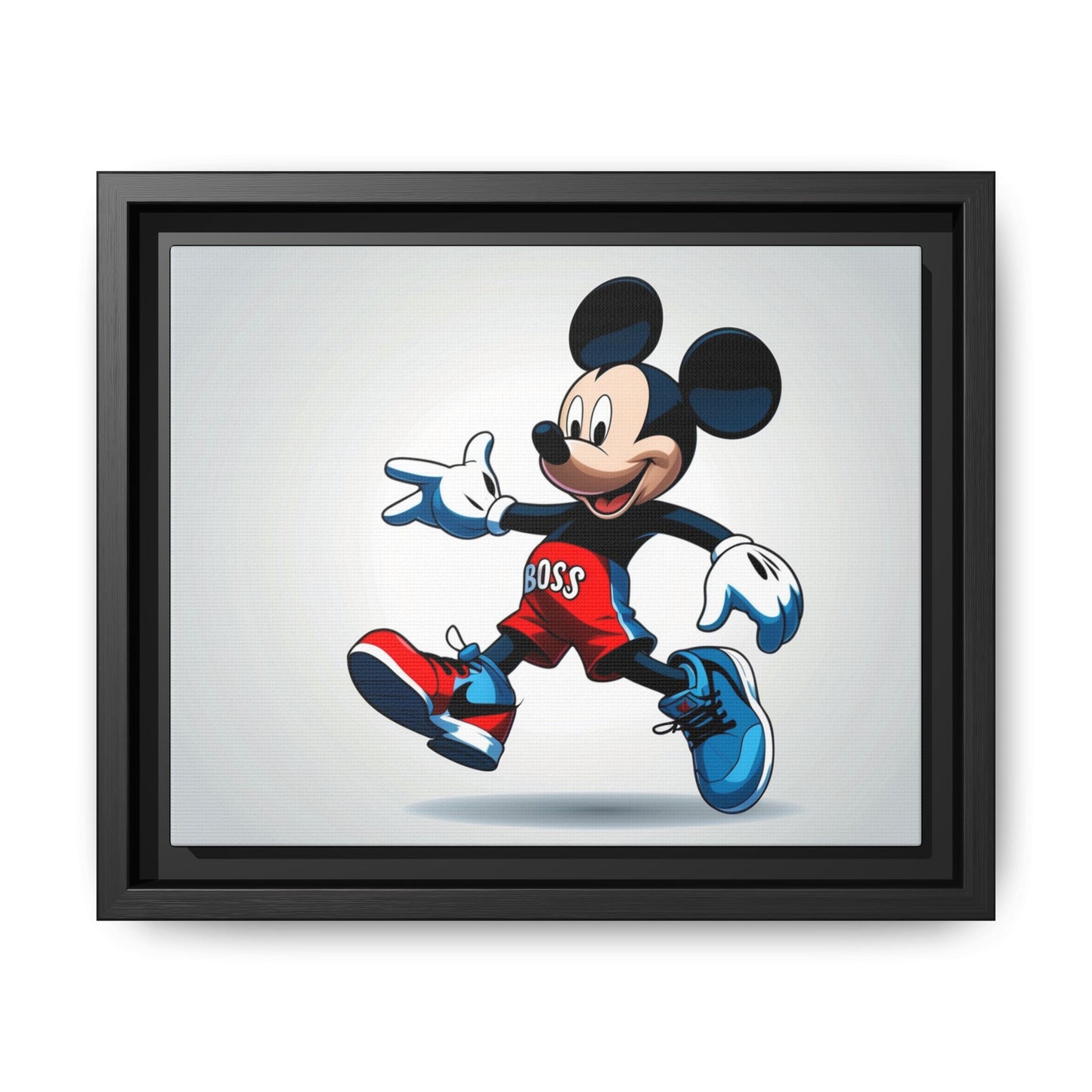Mickey Mouse Boss Framed Canvas Art