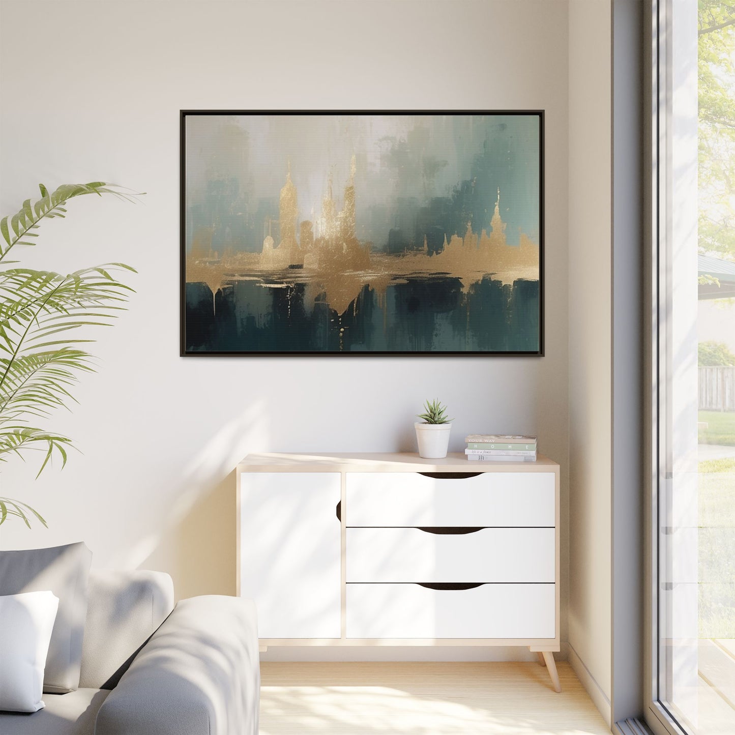 Matte Canvas, Framed (Multi-color)