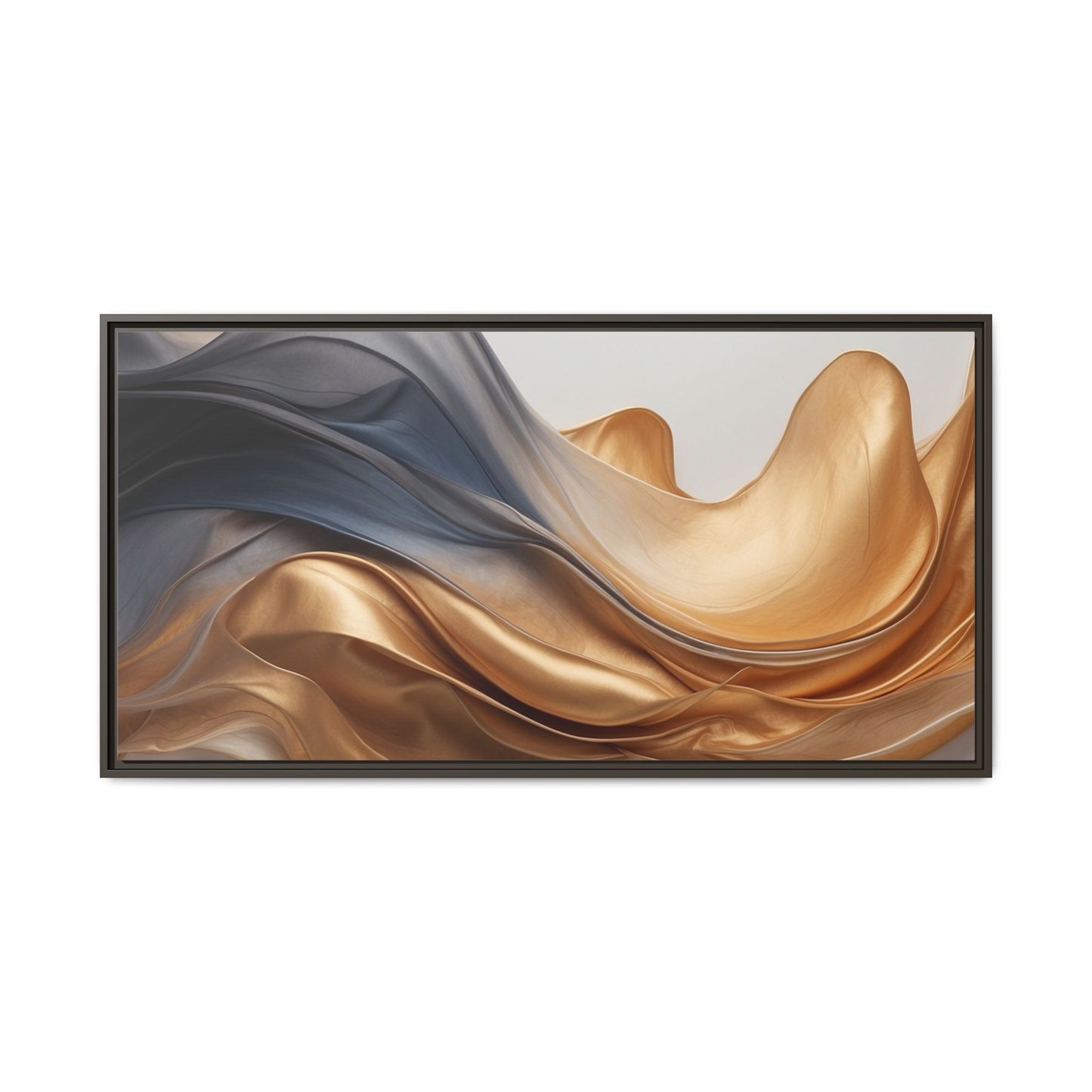 Abstract Matte Canvas Art Print - Framed Multi-color Wall Decor