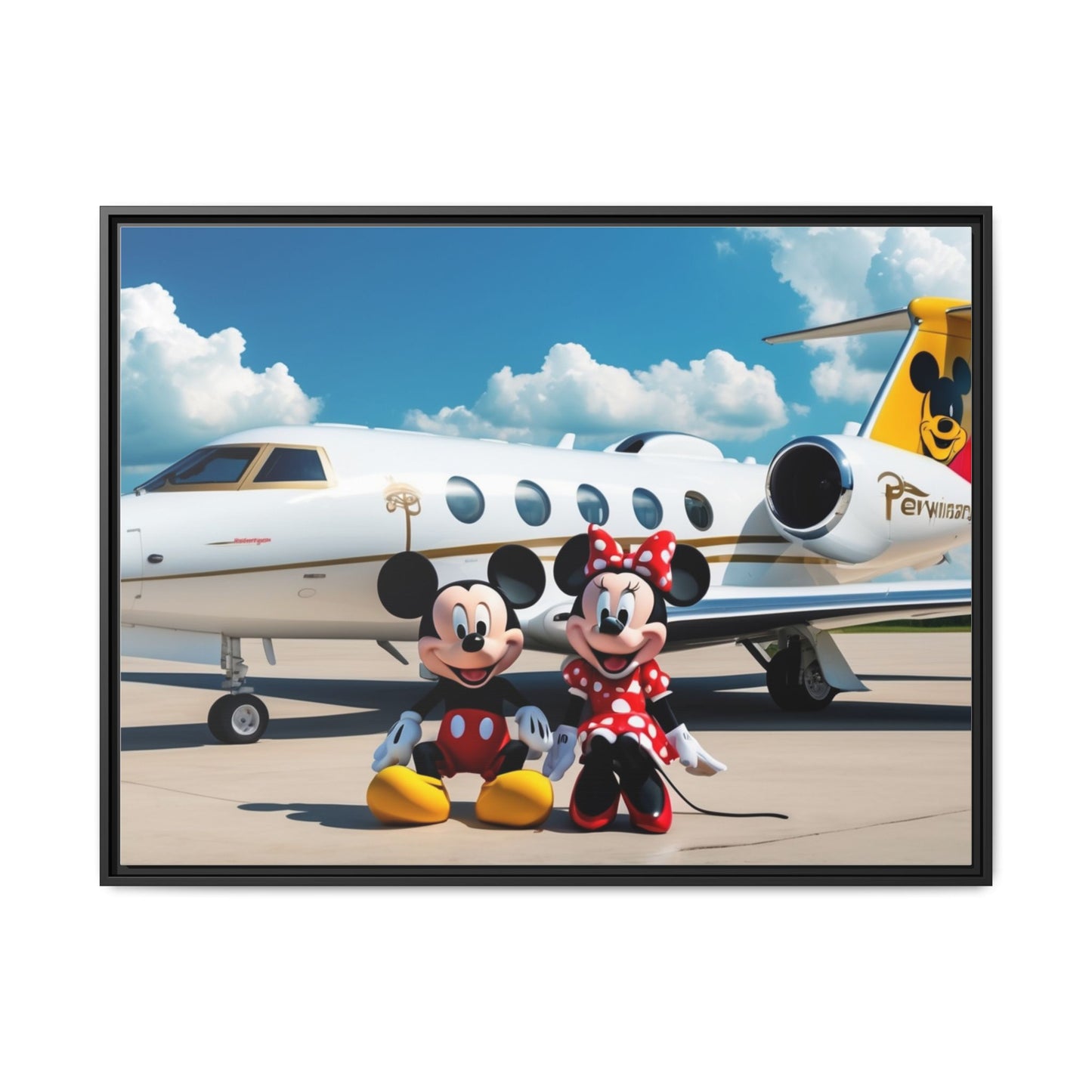 Mickey & Minnie Jetsetter Canvas Art