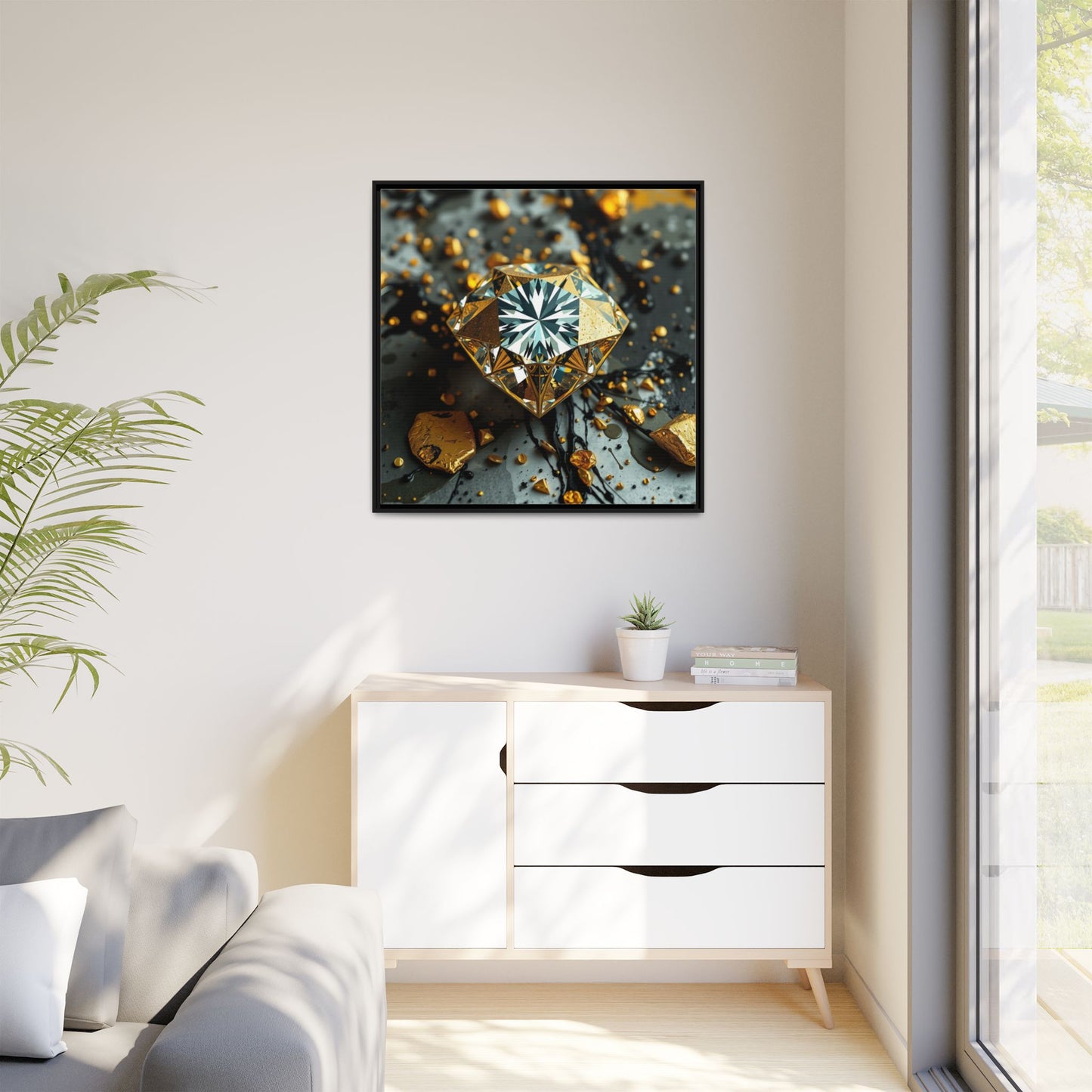 Matte Canvas, Framed (Multi-color)