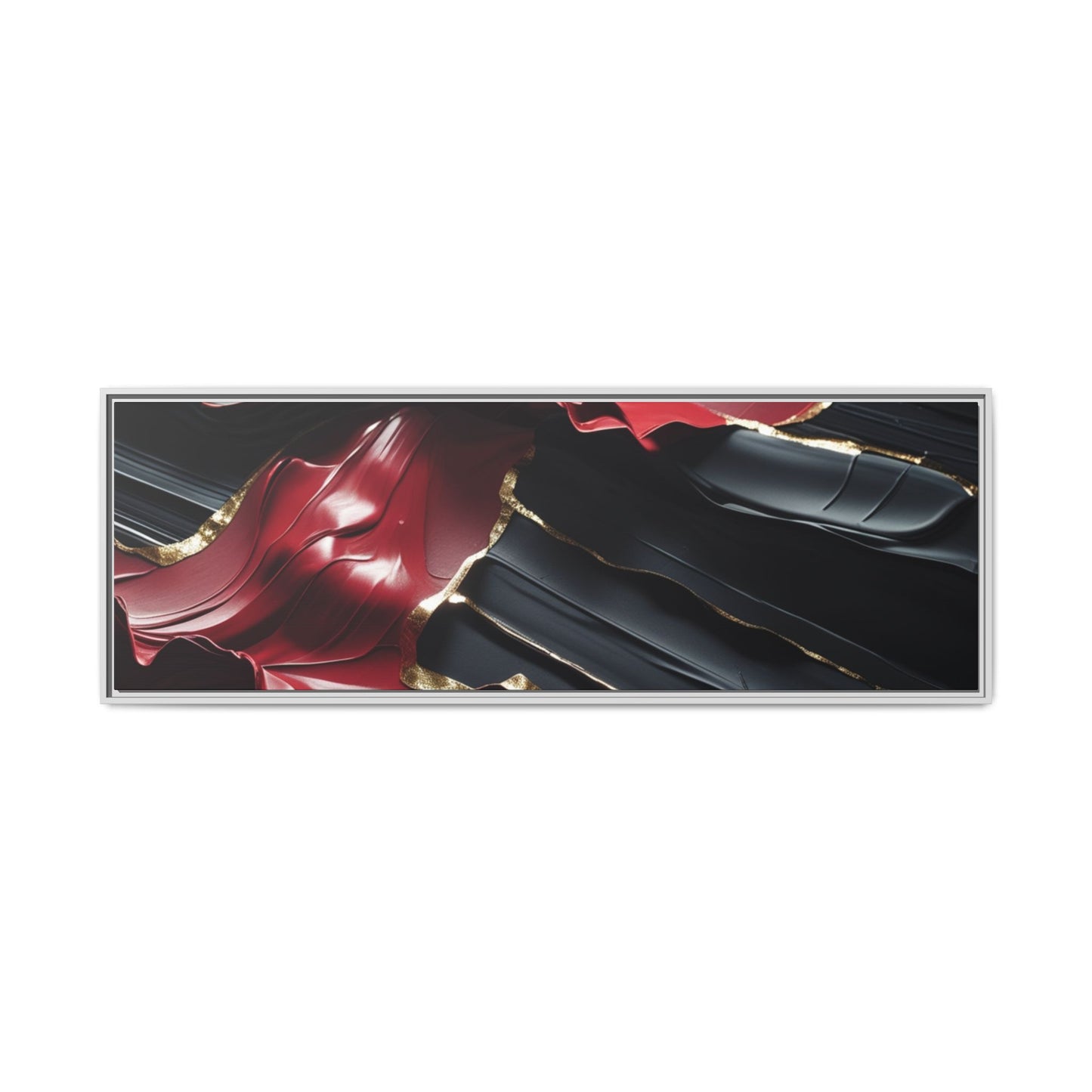 Elegant Abstract Framed Canvas Art - Multi-color Wall Decor