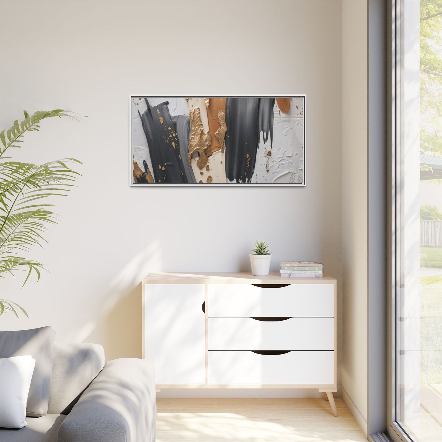 Matte Canvas, Framed (Multi-color)