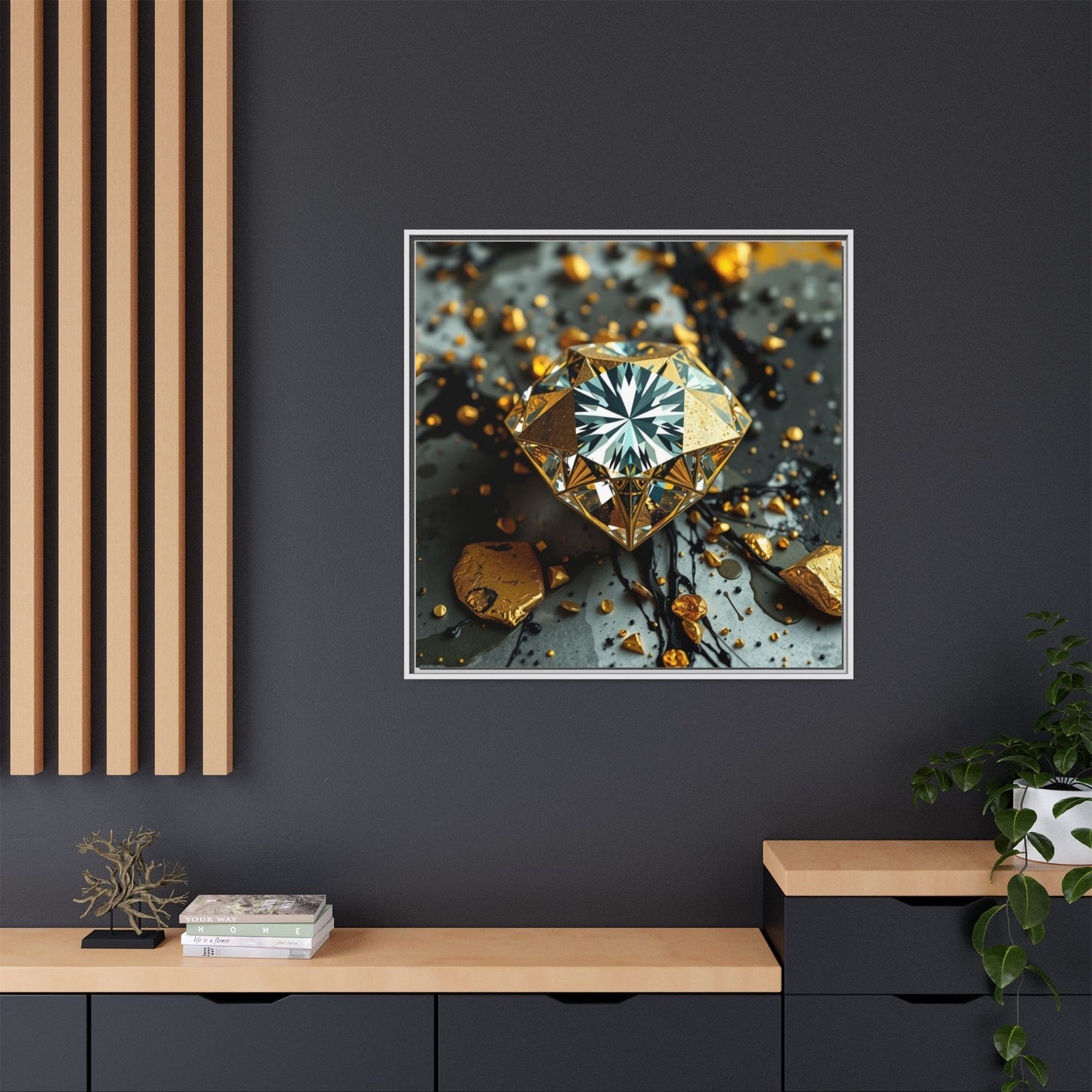 Matte Canvas, Framed (Multi-color)