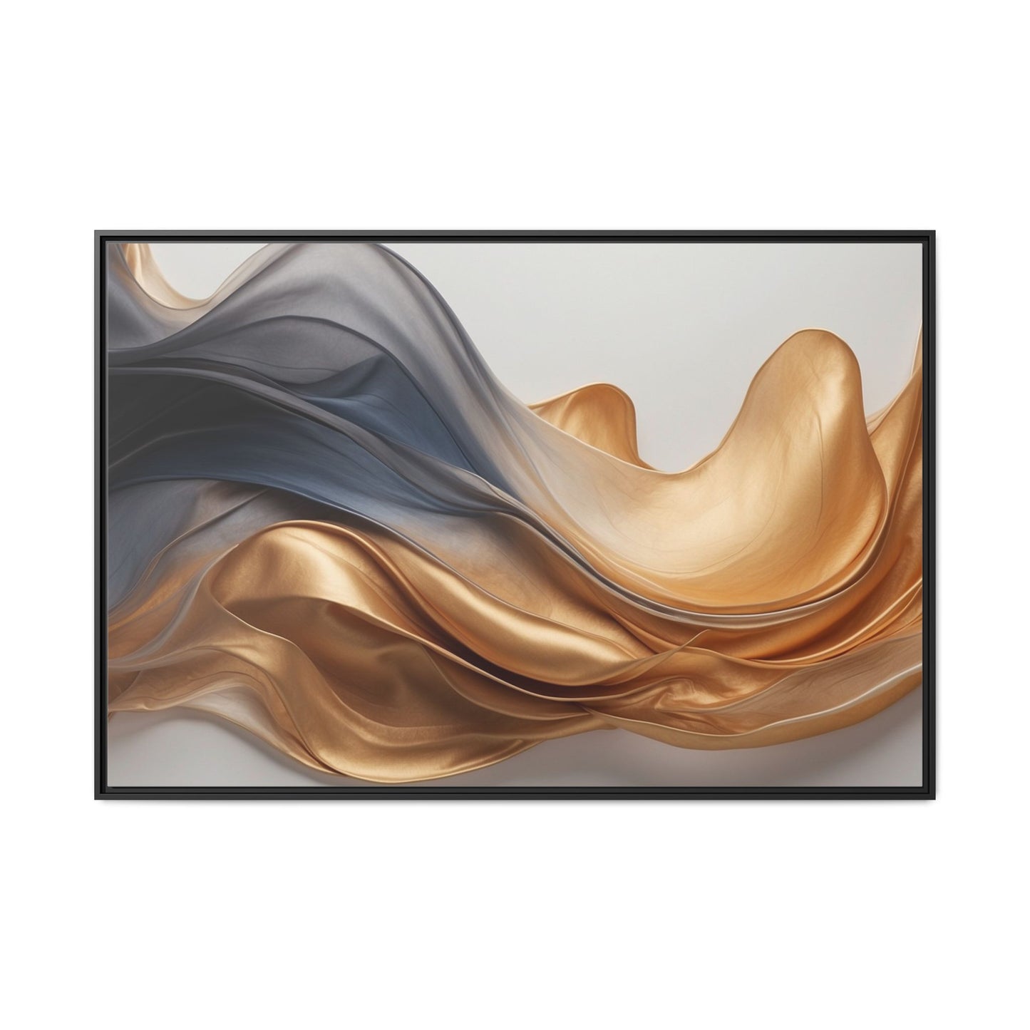 Abstract Matte Canvas Art Print - Framed Multi-color Wall Decor