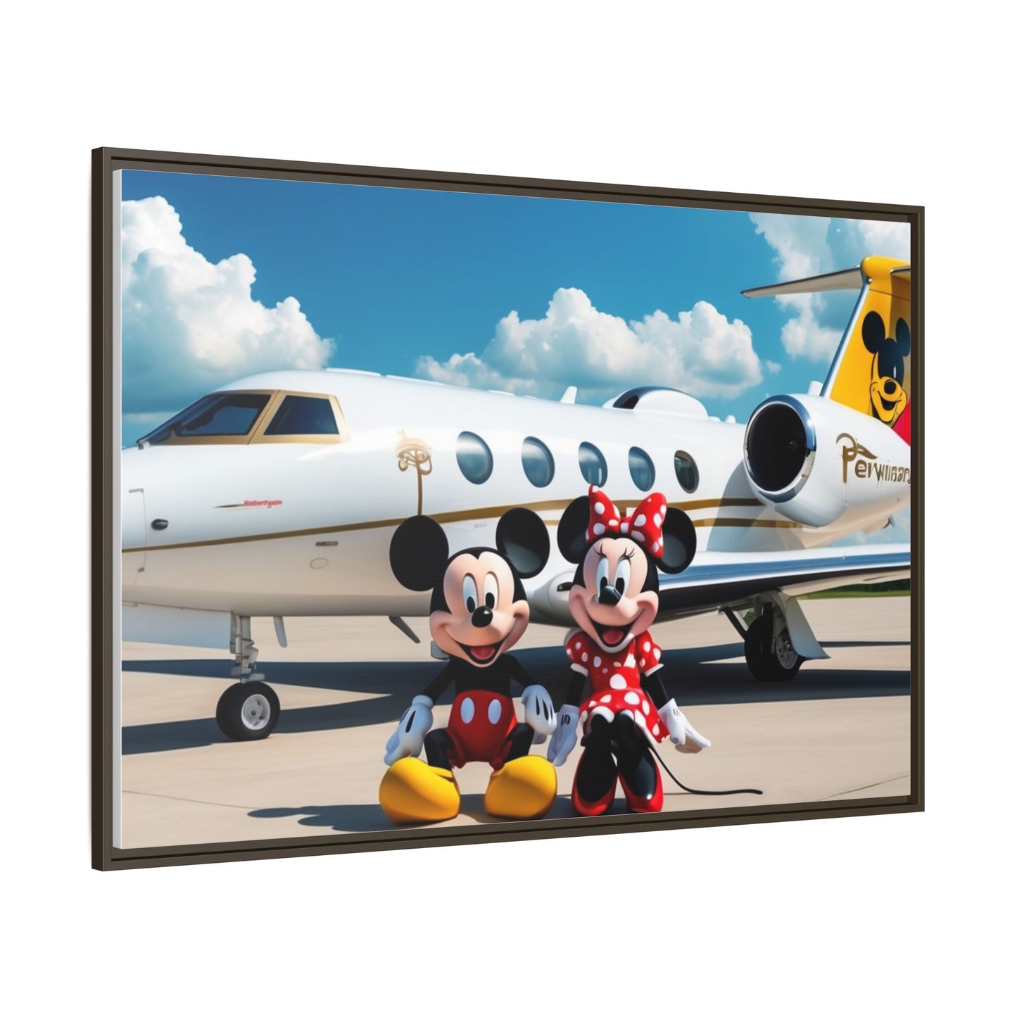 Mickey & Minnie Jetsetter Canvas Art