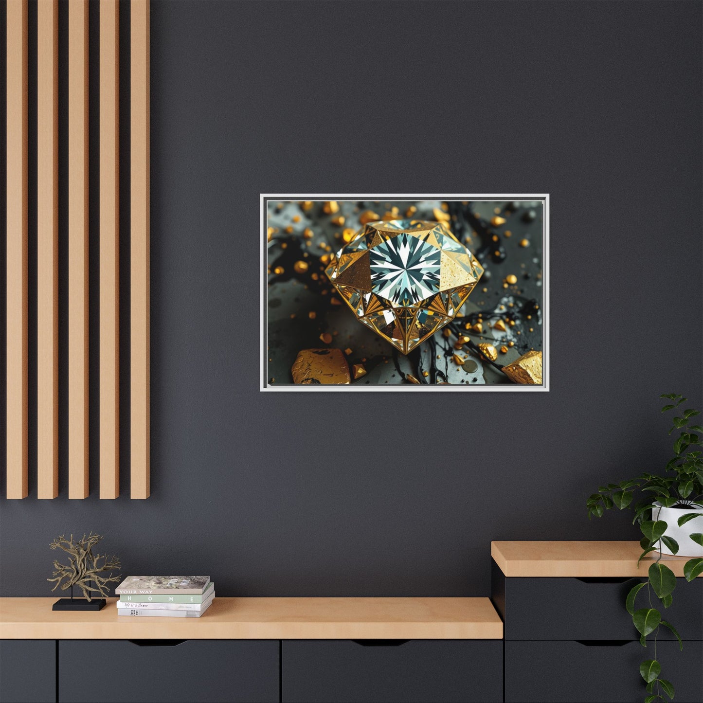 Matte Canvas, Framed (Multi-color)