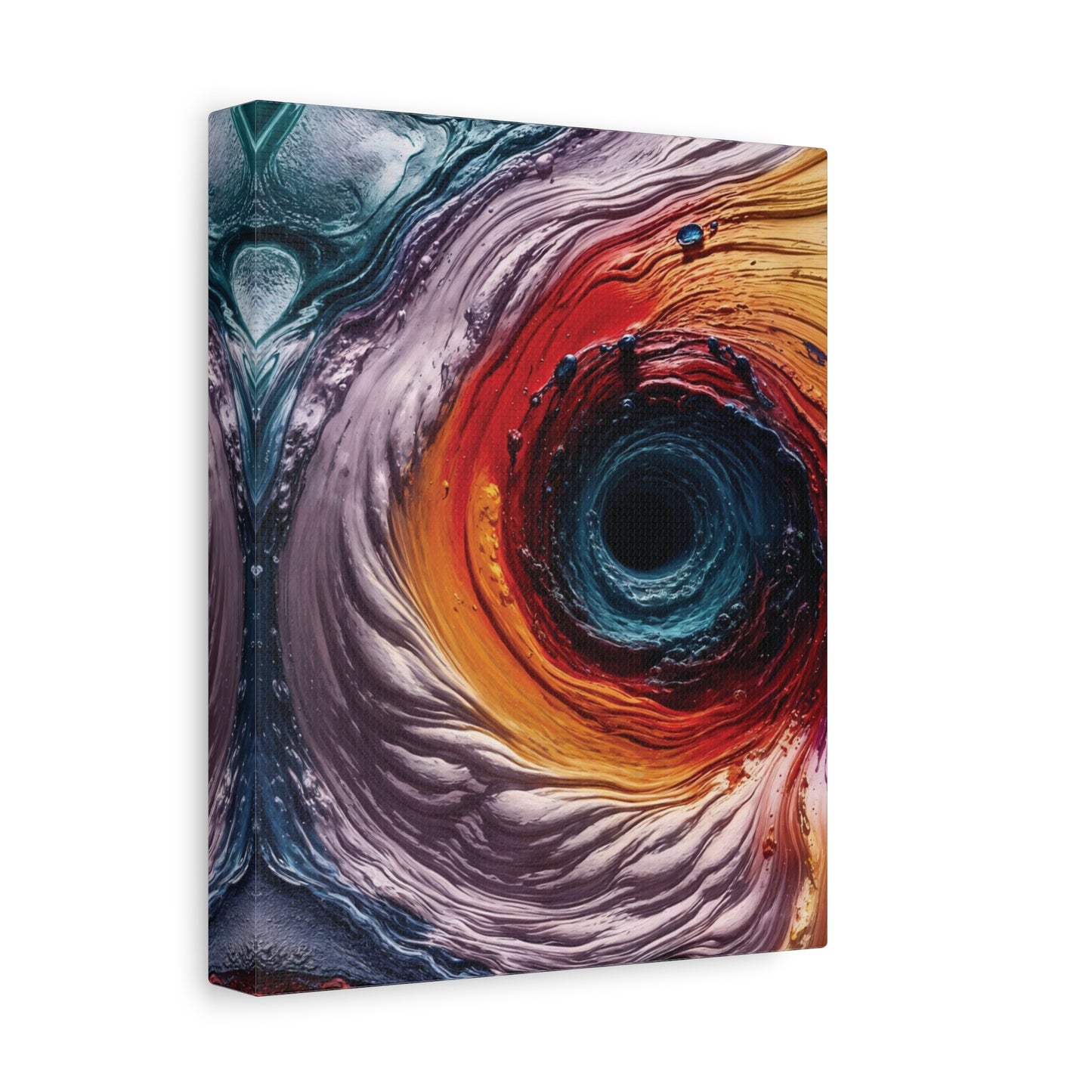 Vibrant Abstract Wall Art Canvas - Swirling Colors
