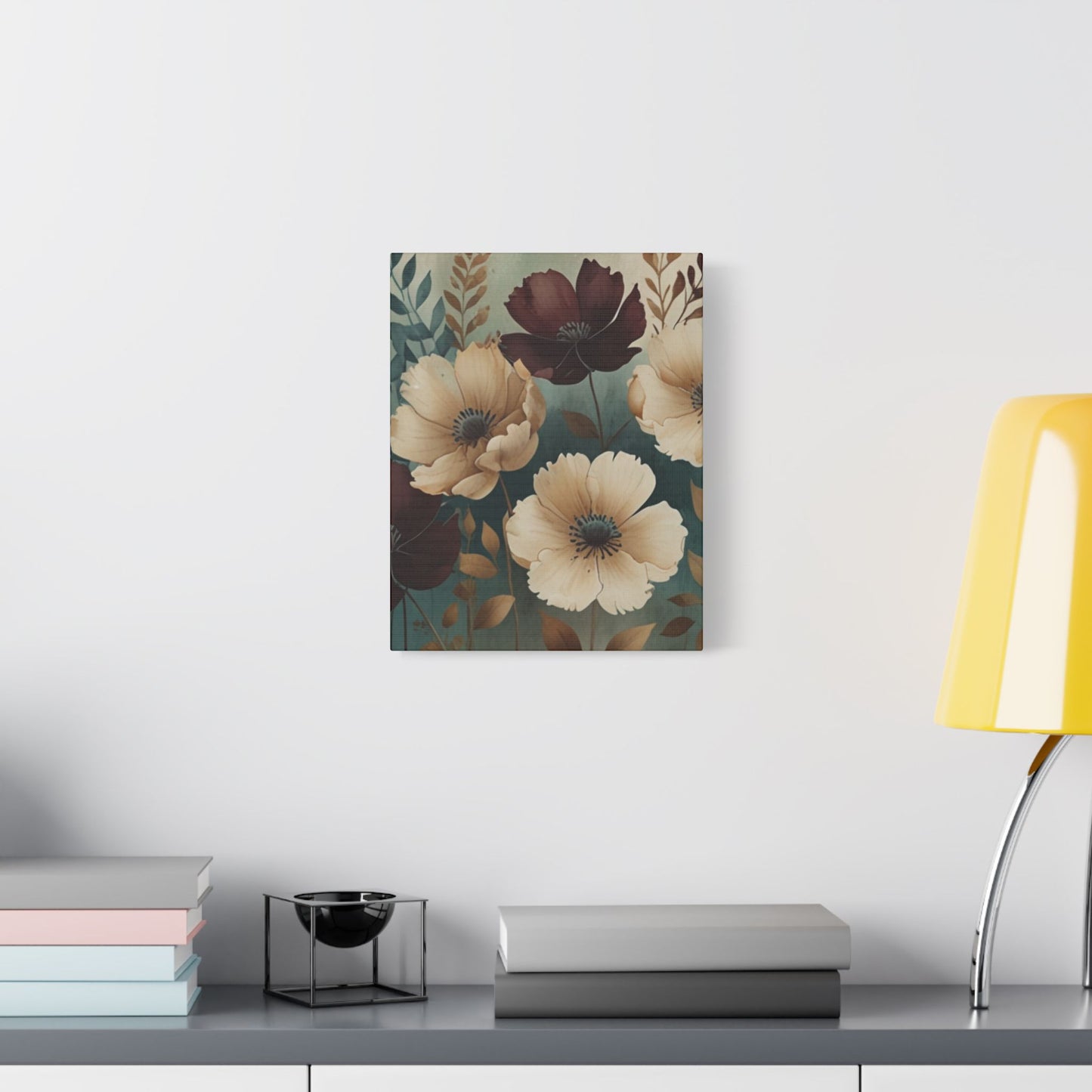 Floral Satin Canvas Art | Nature-Inspired Wall Décor