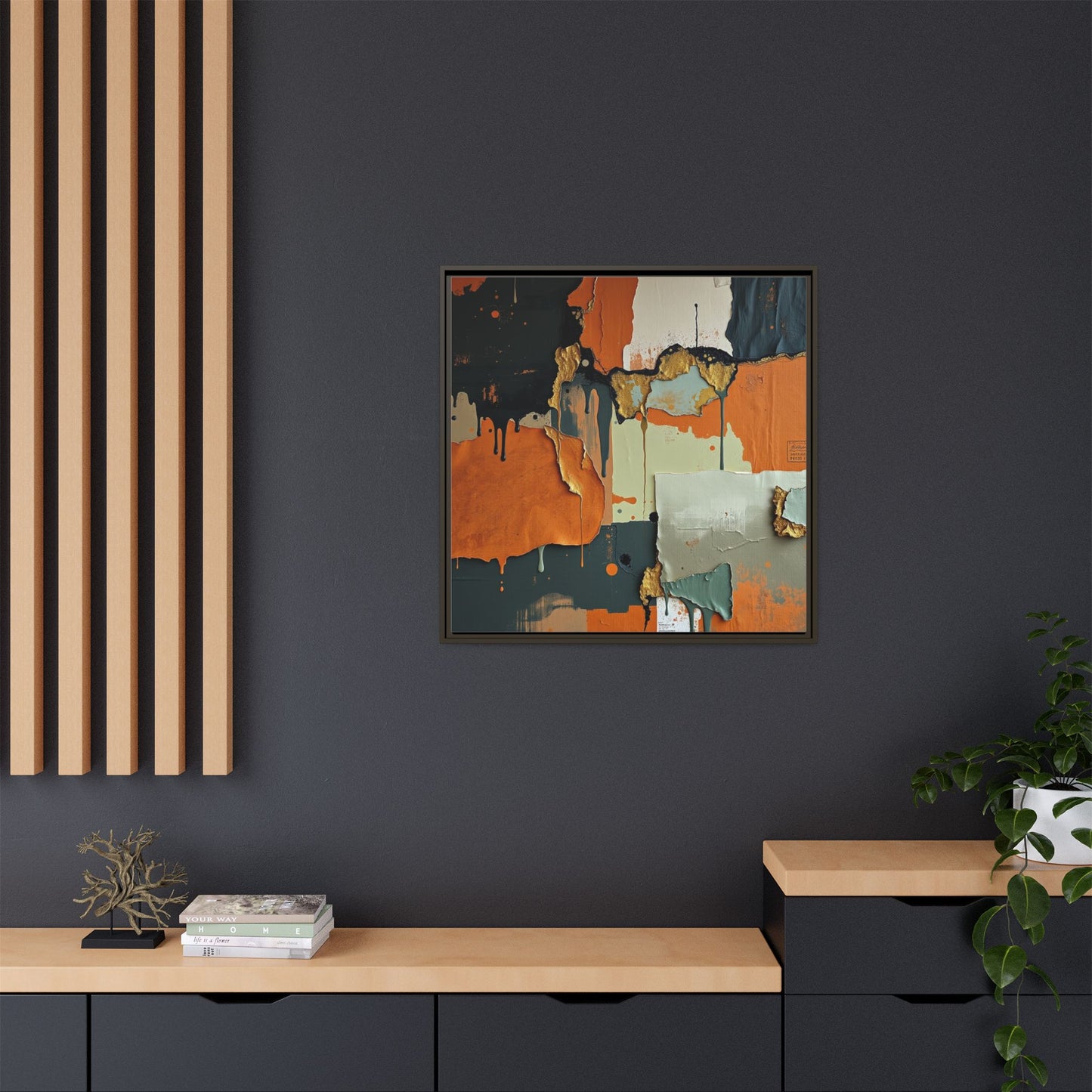 Matte Canvas, Framed (Multi-color)