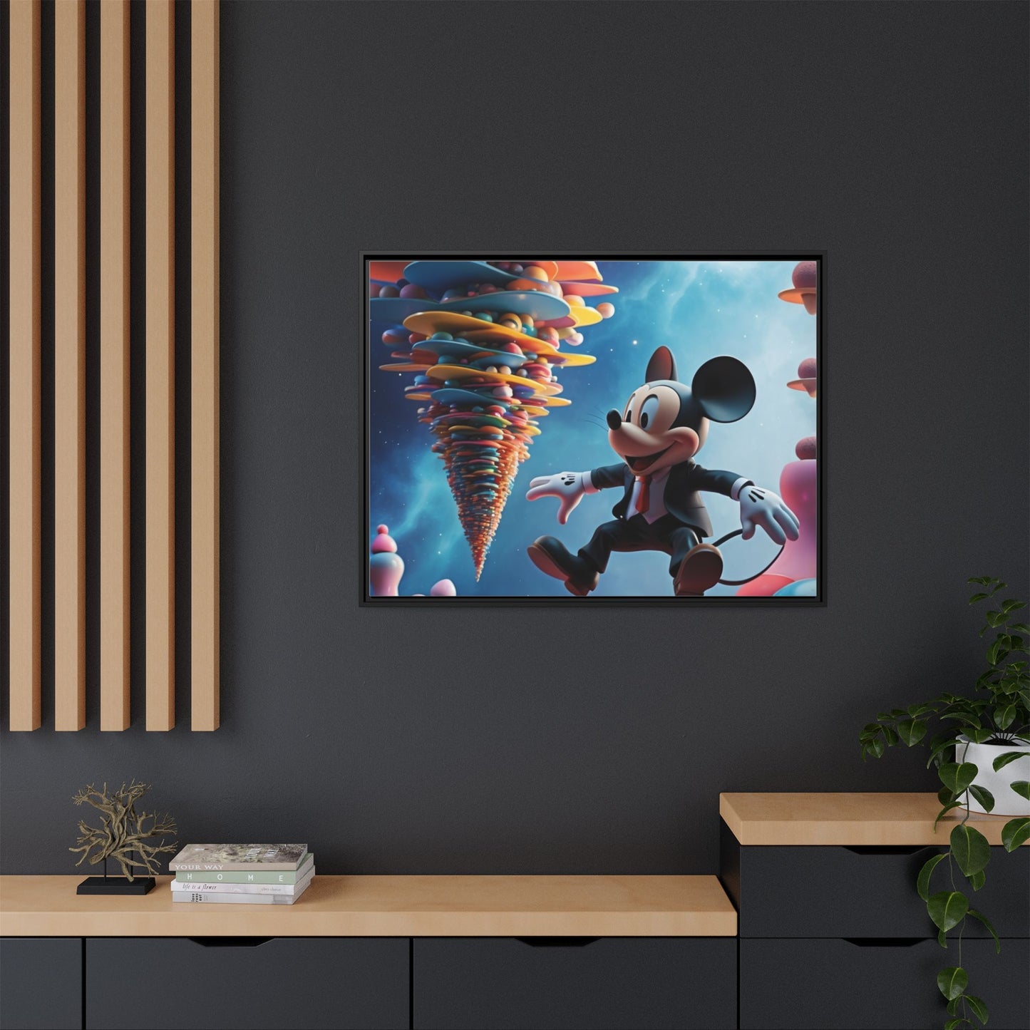 Matte Canvas, Framed (Multi-color)