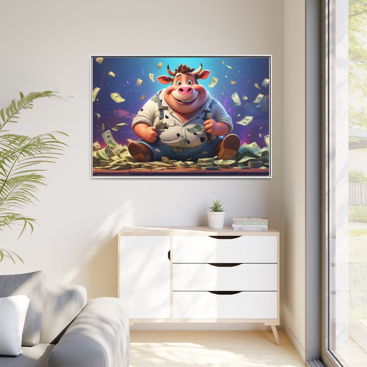 Matte Canvas, Framed (Multi-color)