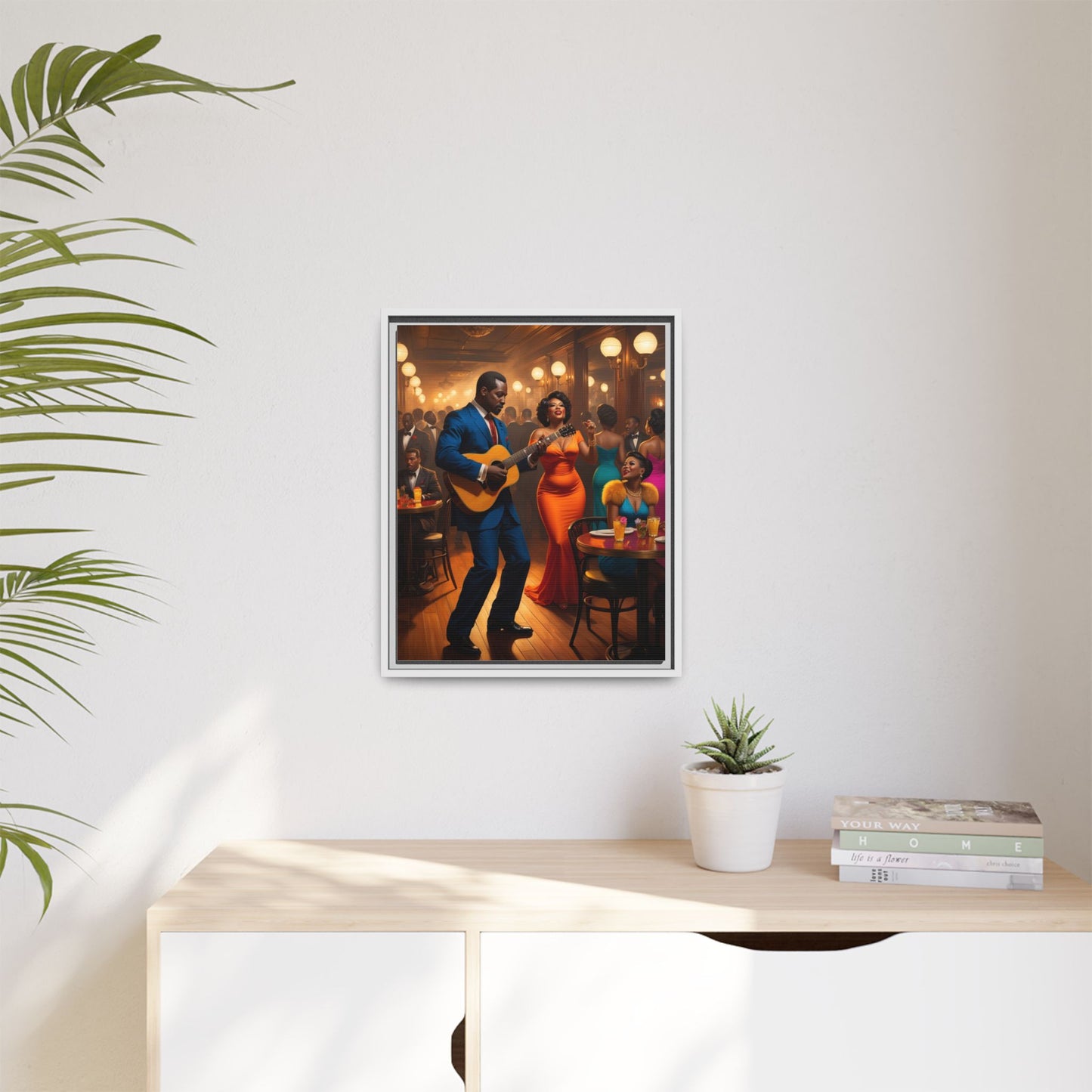 Matte Canvas, Framed (Multi-color)
