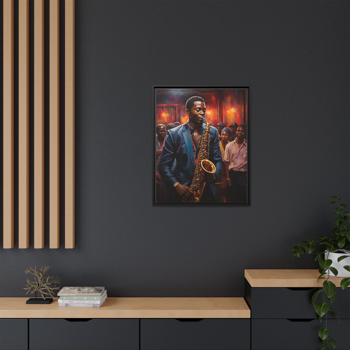 Matte Canvas, Framed (Multi-color)