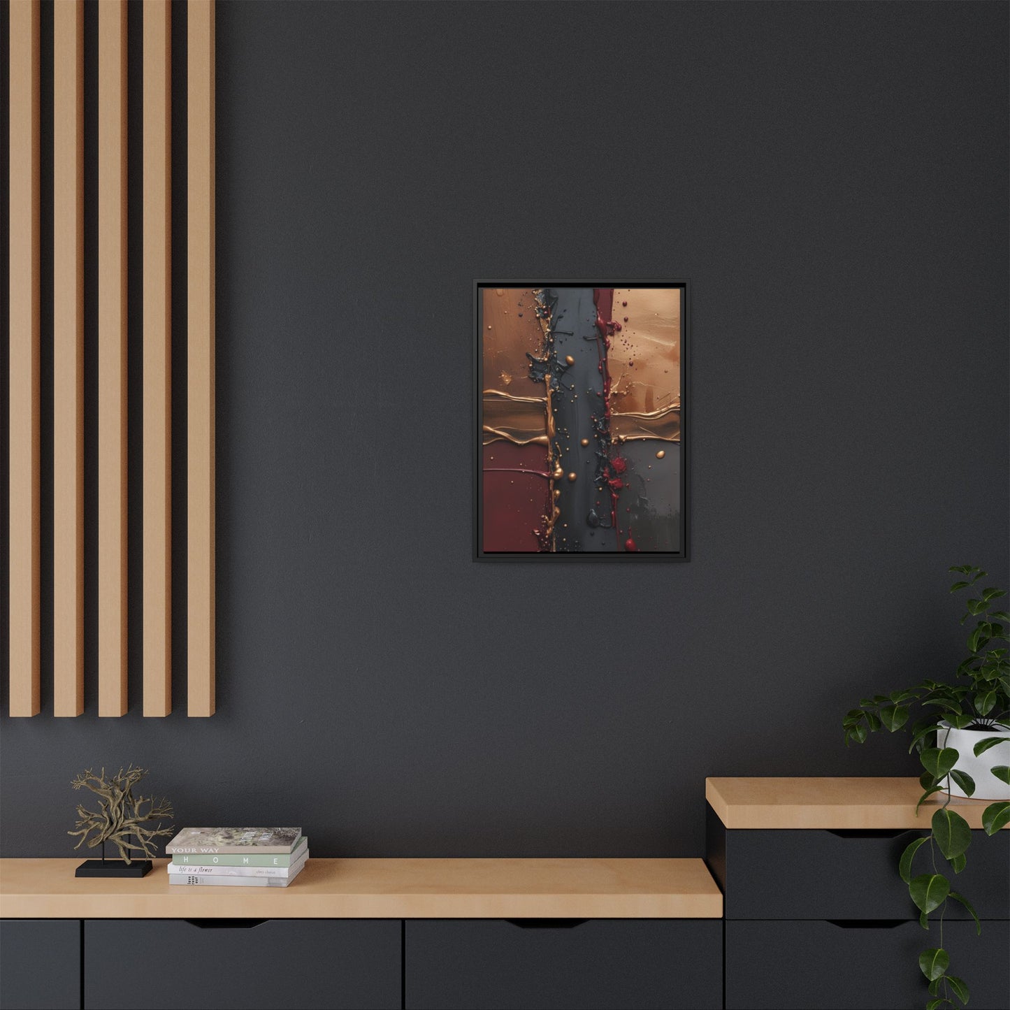 Matte Canvas, Framed (Multi-color)