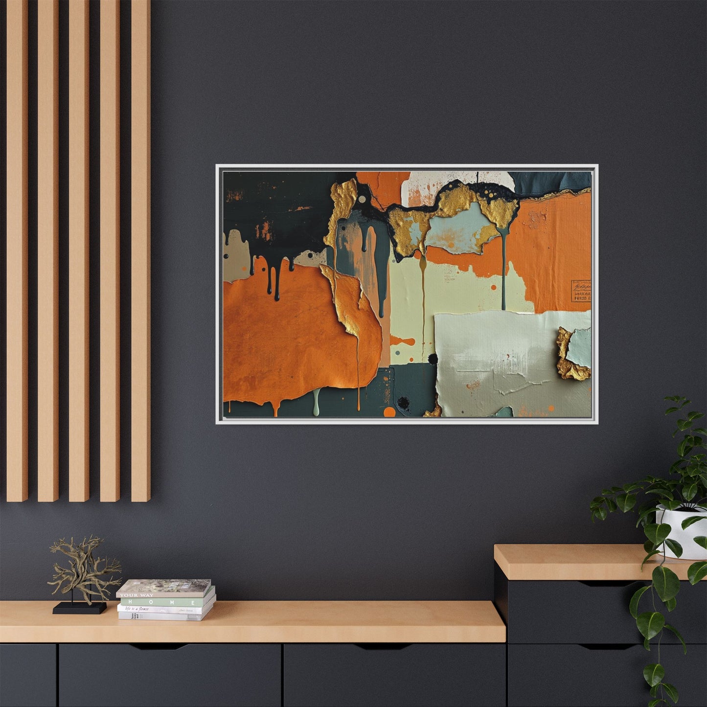 Matte Canvas, Framed (Multi-color)