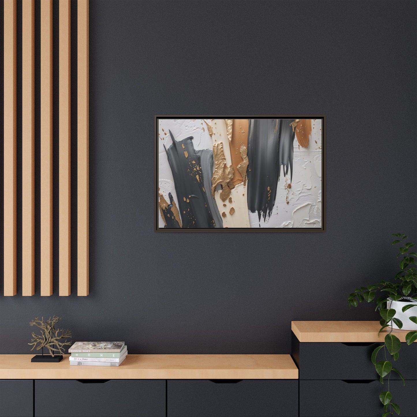 Matte Canvas, Framed (Multi-color)