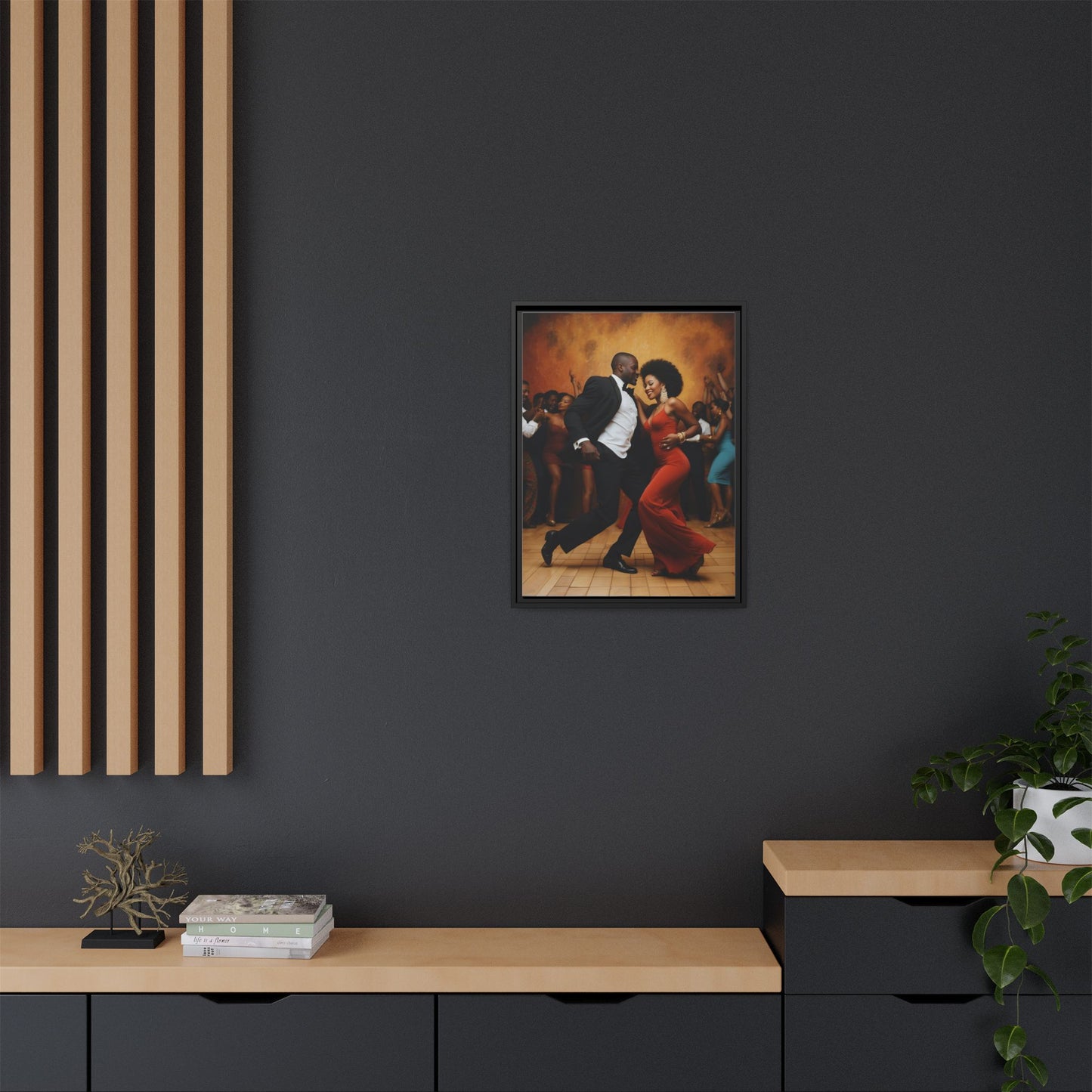 Matte Canvas, Framed (Multi-color)