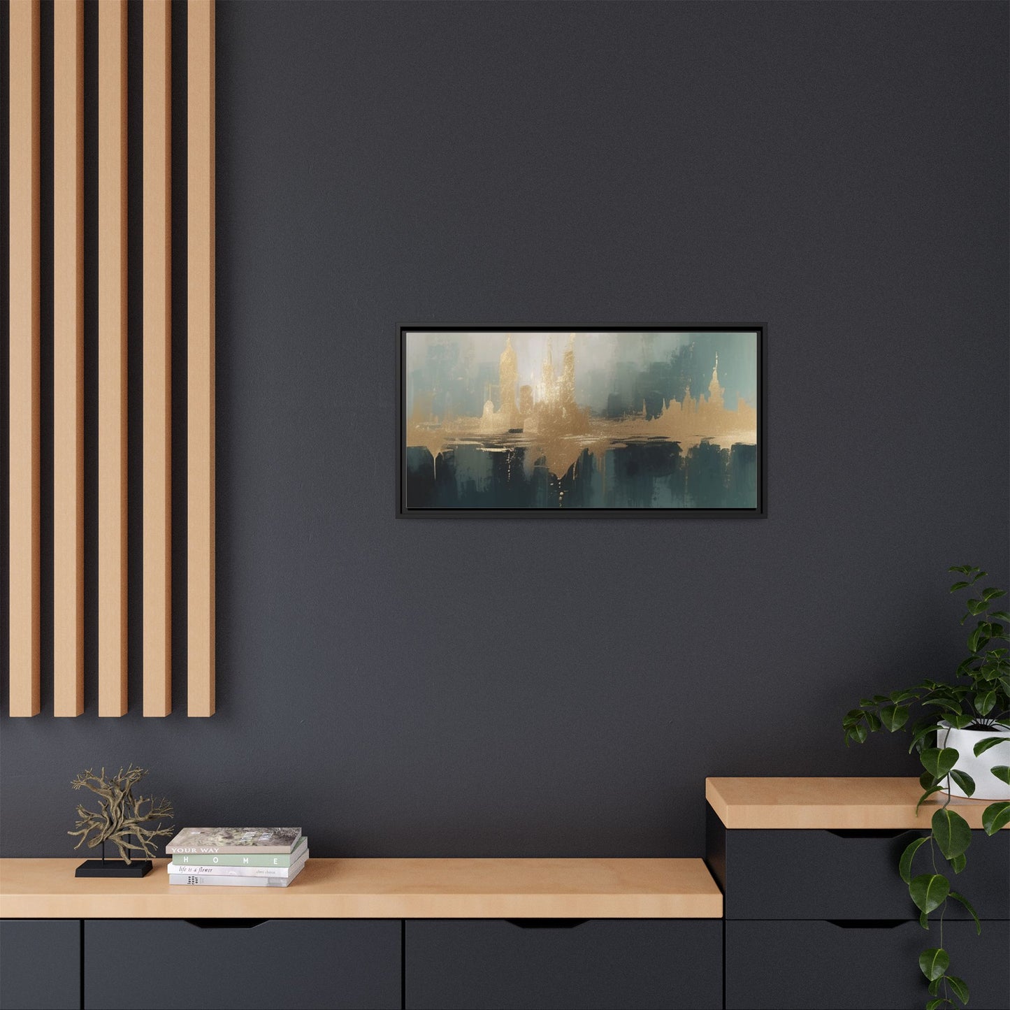Matte Canvas, Framed (Multi-color)