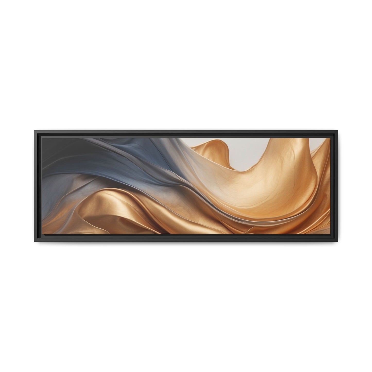 Abstract Matte Canvas Art Print - Framed Multi-color Wall Decor