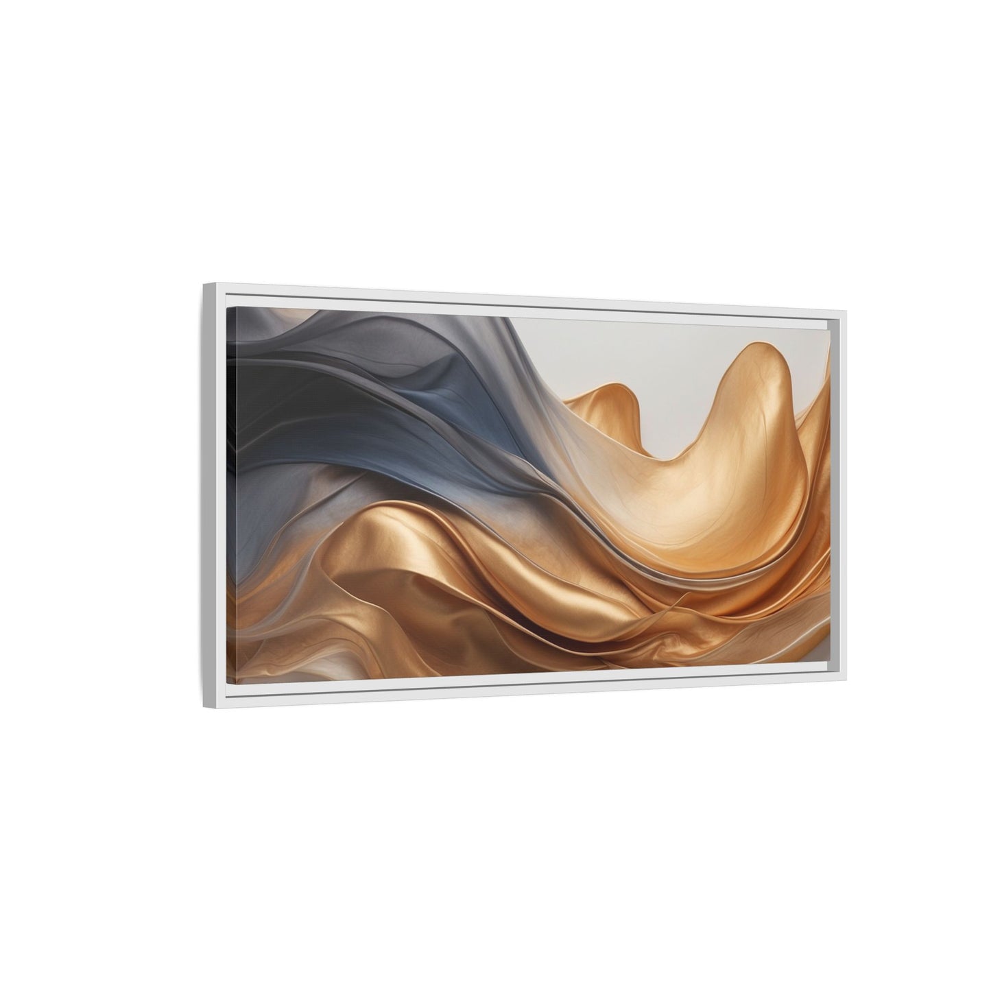 Abstract Matte Canvas Art Print - Framed Multi-color Wall Decor