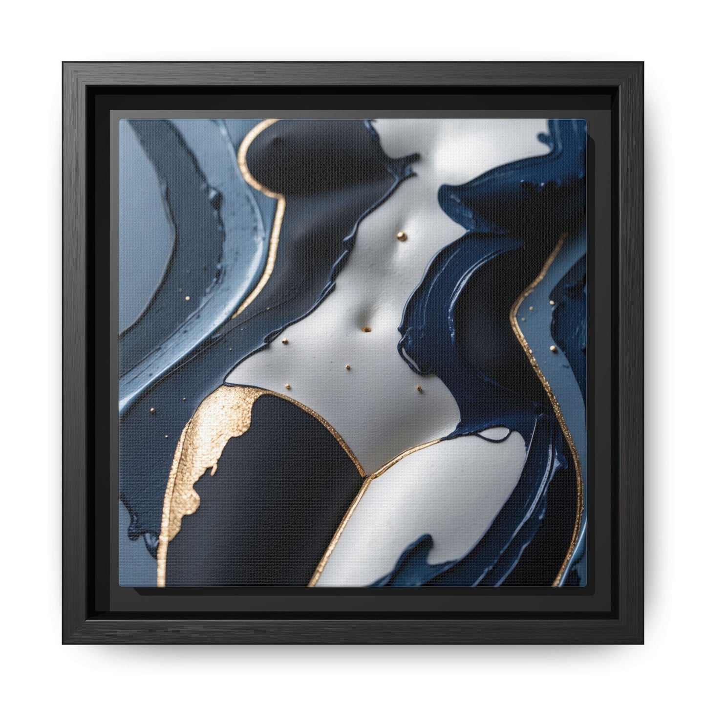 Sculpted in Midnight-Nude Canvas Print