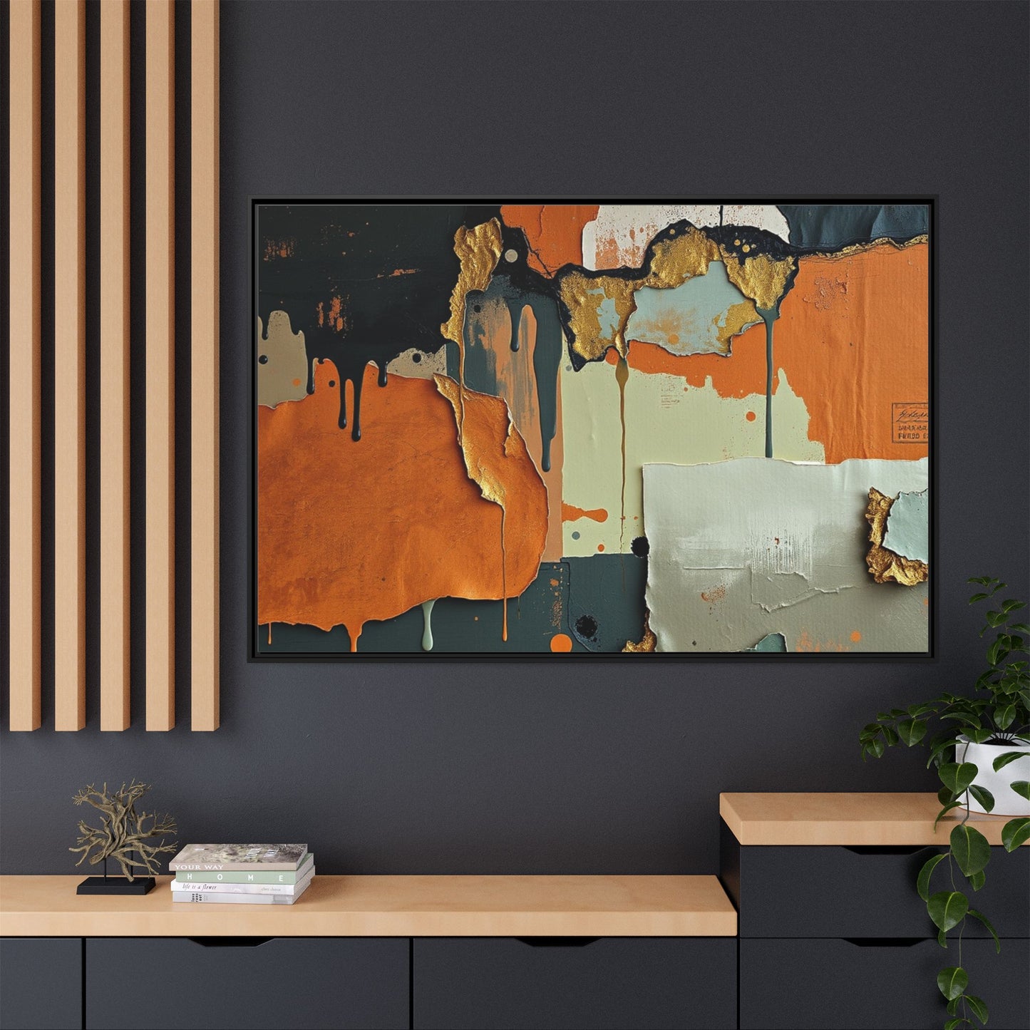 Matte Canvas, Framed (Multi-color)