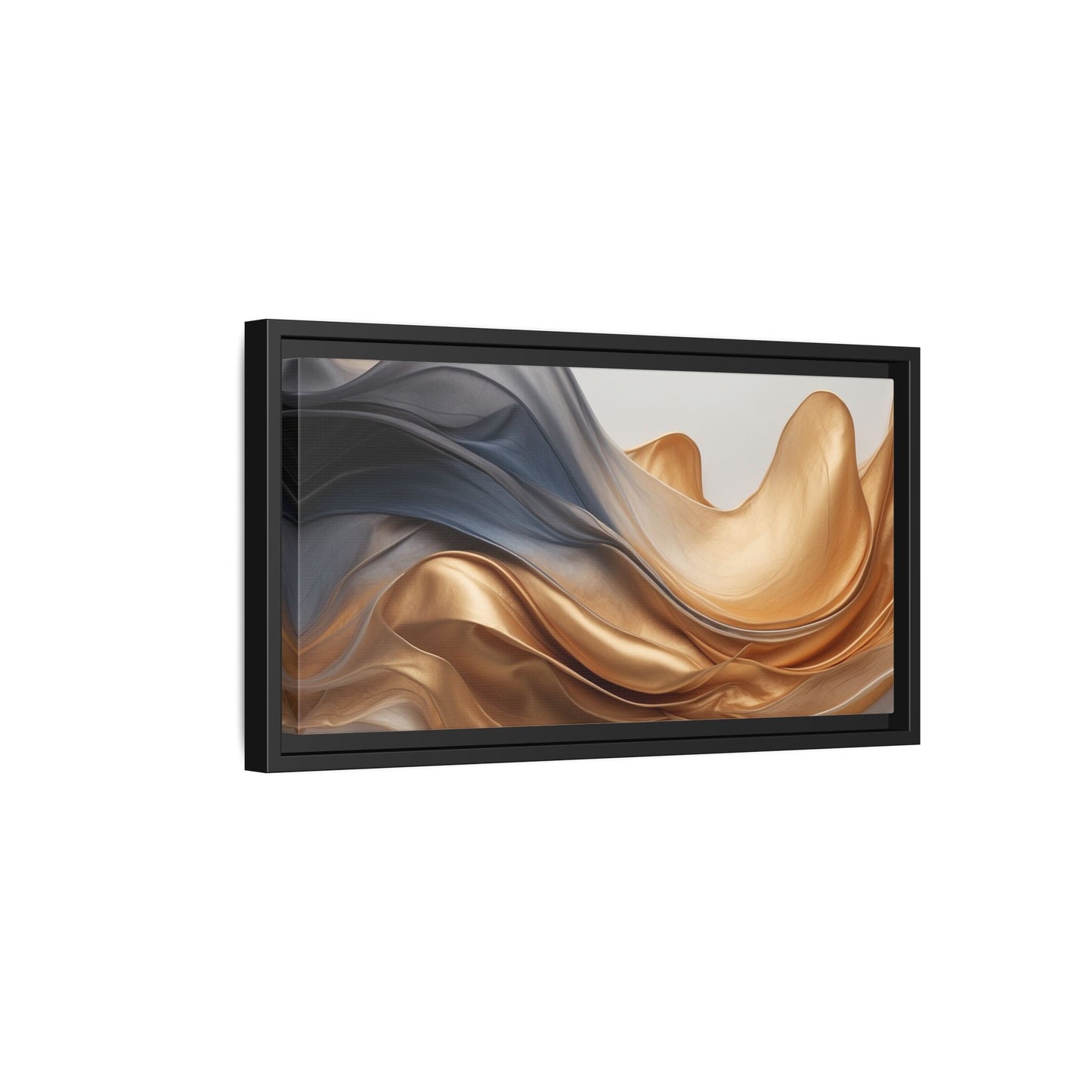 Abstract Matte Canvas Art Print - Framed Multi-color Wall Decor