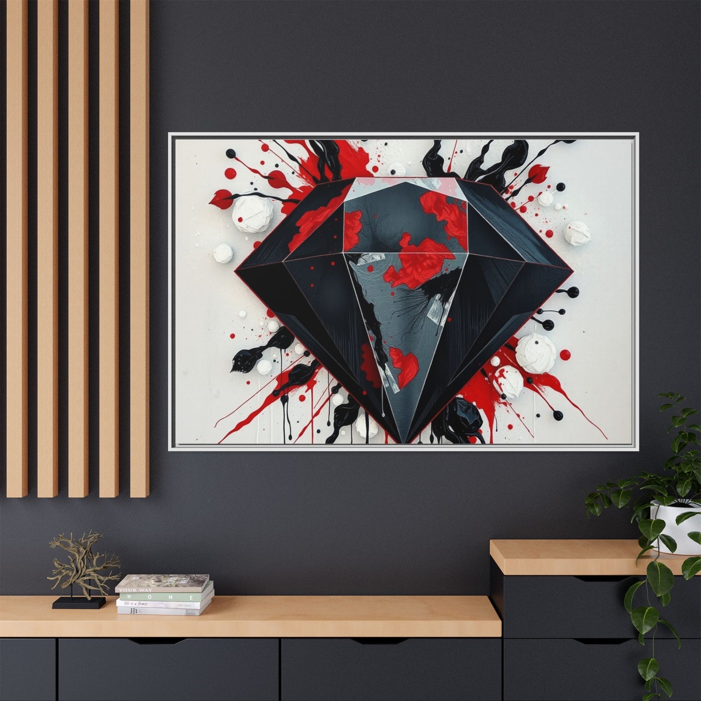 Matte Canvas, Framed (Multi-color)