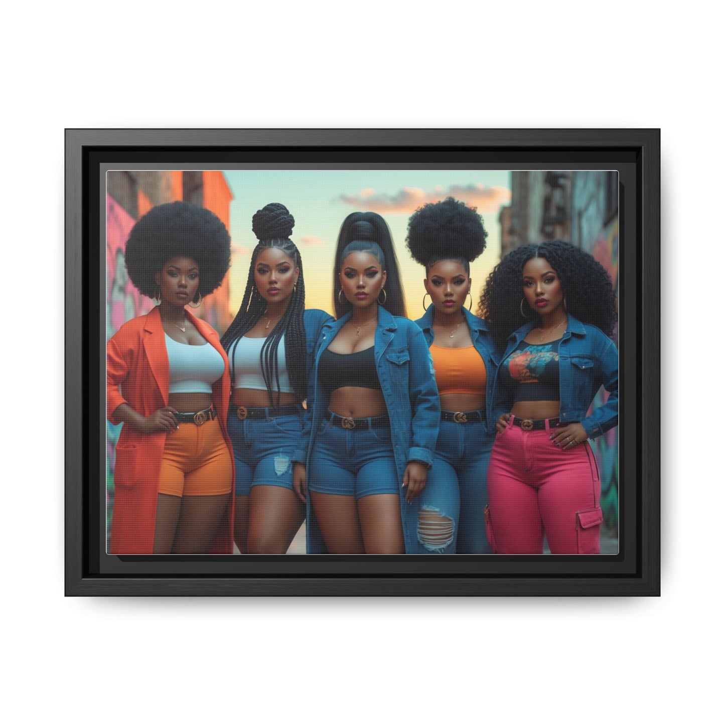 Matte Canvas, Framed (Multi-color)