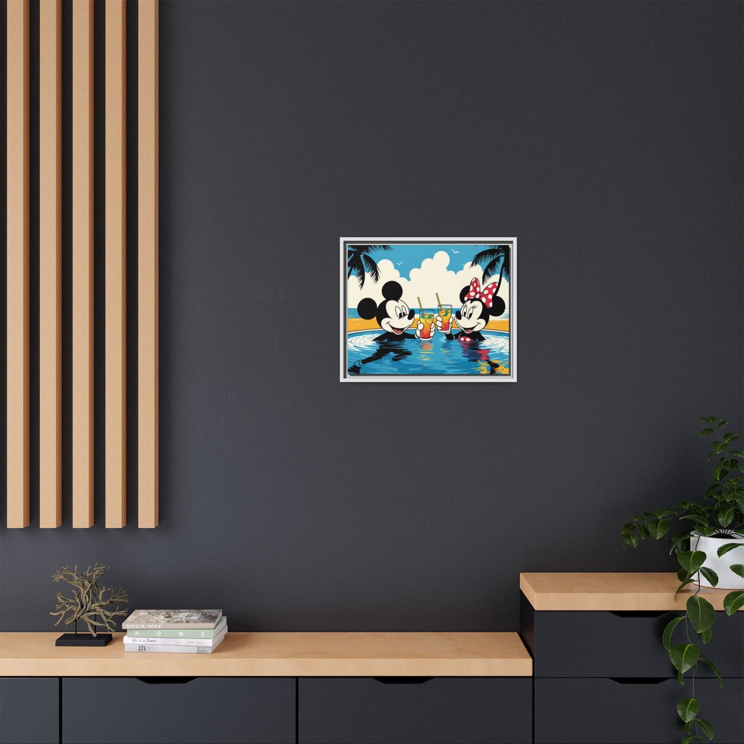 Matte Canvas, Framed (Multi-color)