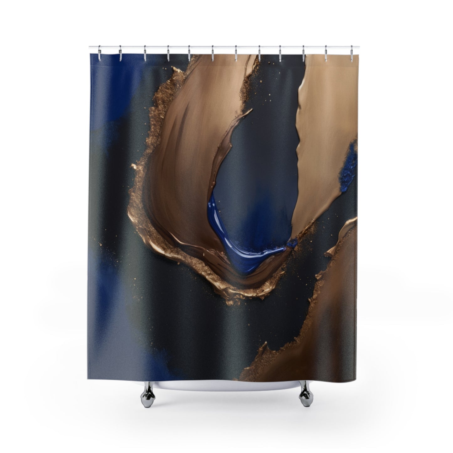 Elegant Abstract Shower Curtain - Luxurious Bathroom Decor