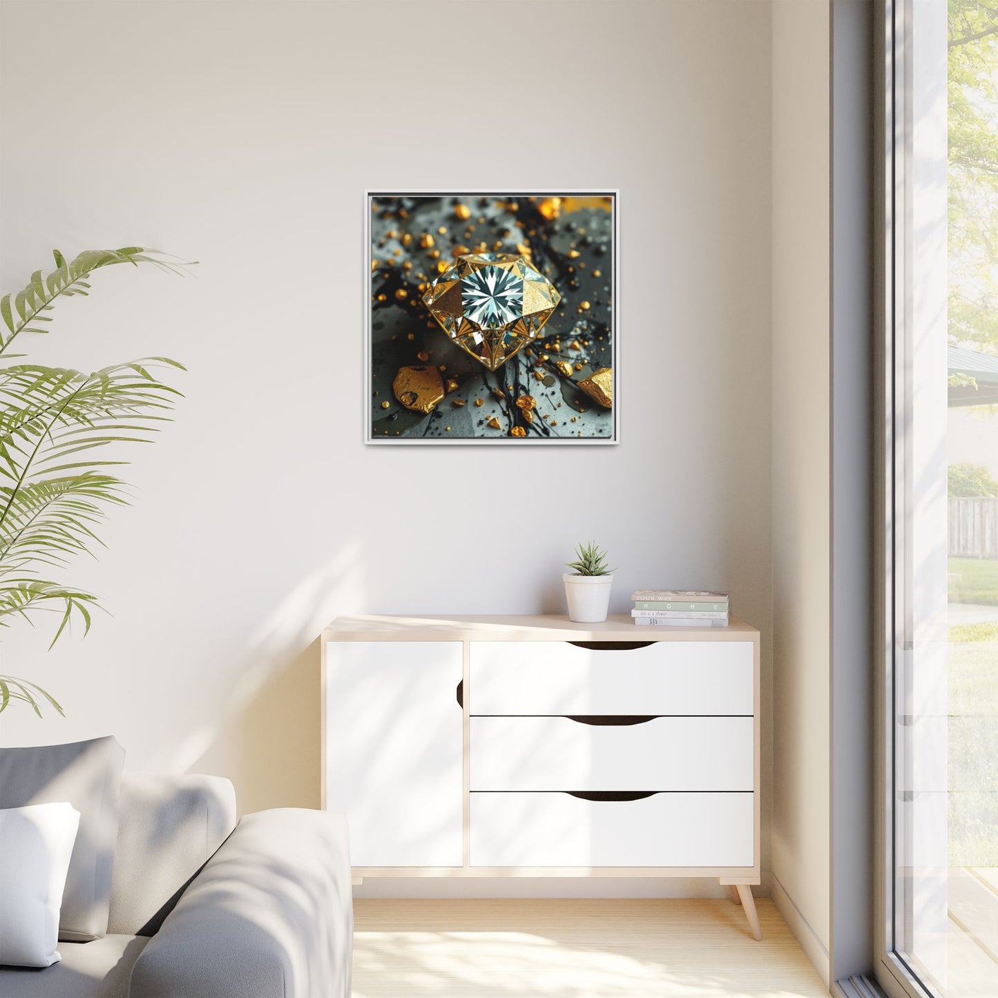 Matte Canvas, Framed (Multi-color)