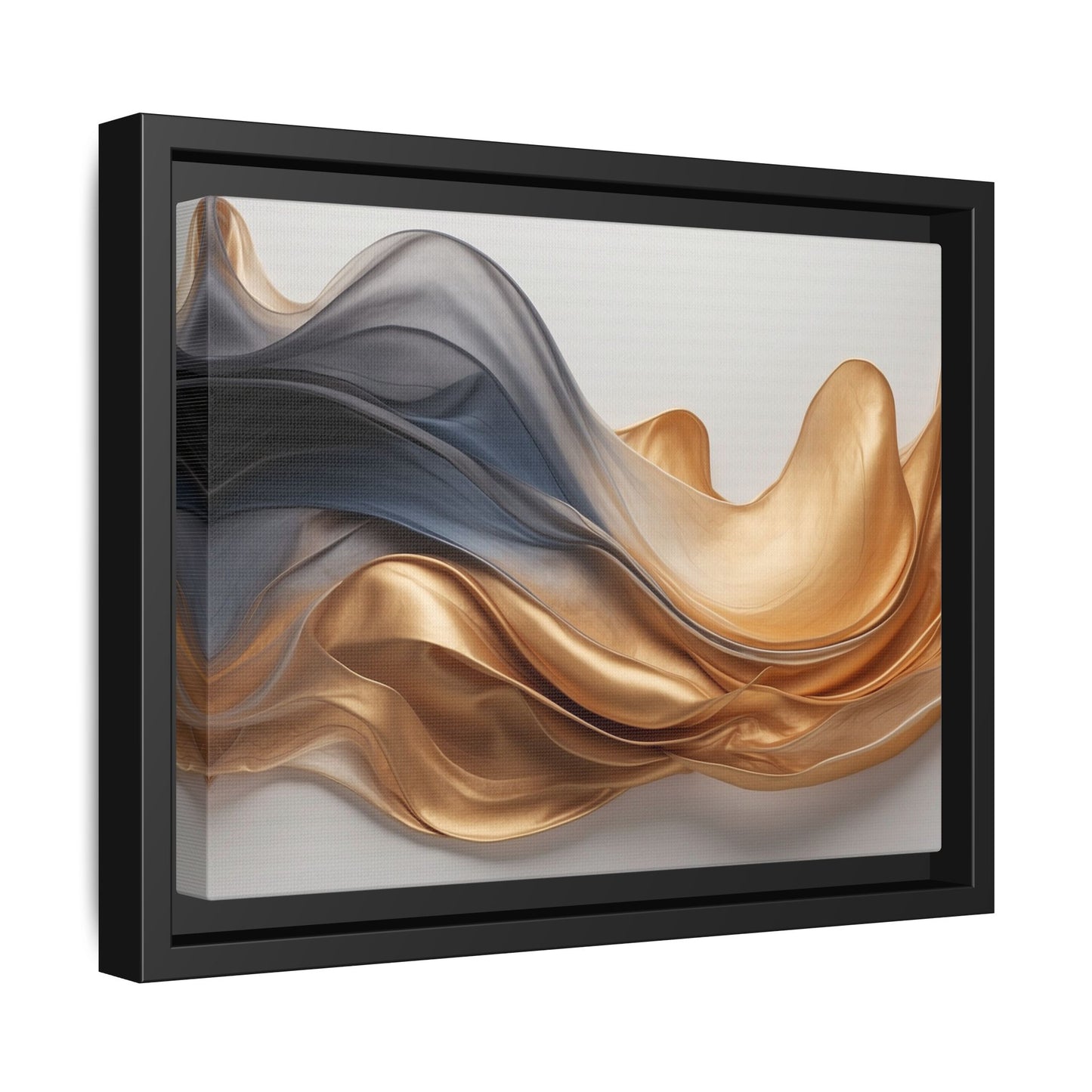Abstract Matte Canvas Art Print - Framed Multi-color Wall Decor