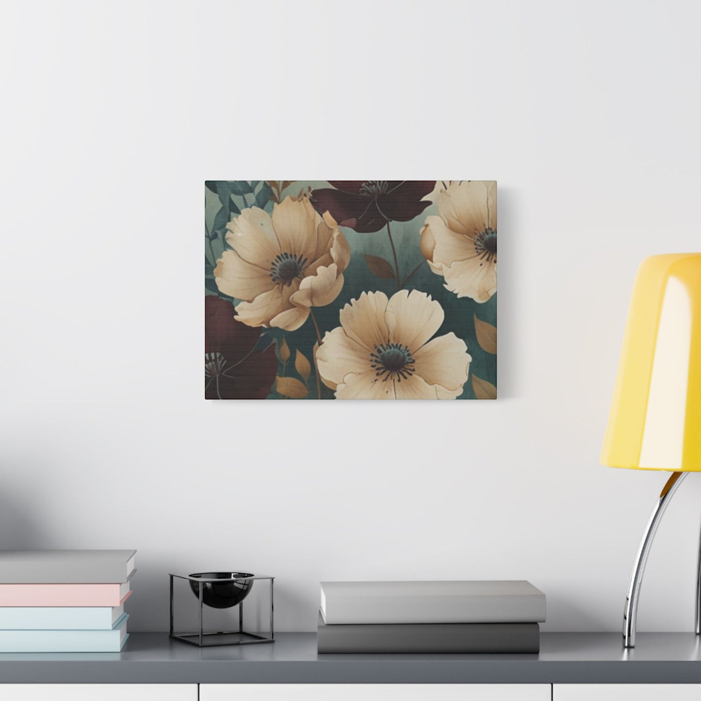 Floral Satin Canvas Art | Nature-Inspired Wall Décor