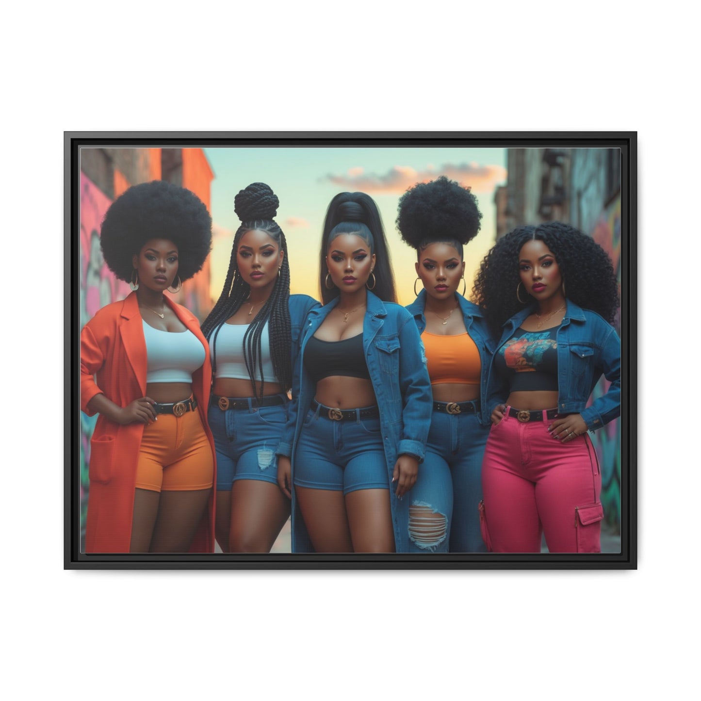 Matte Canvas, Framed (Multi-color)