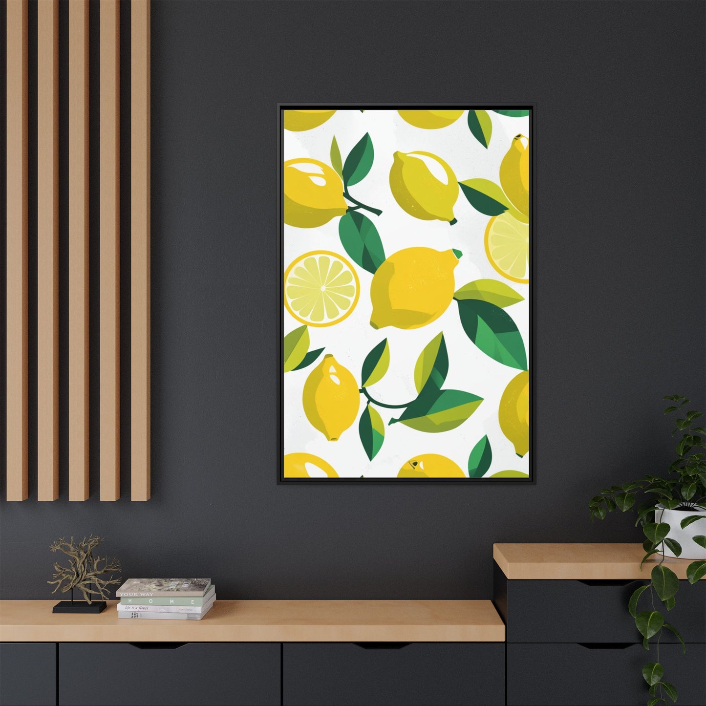 Matte Canvas, Framed (Multi-color)