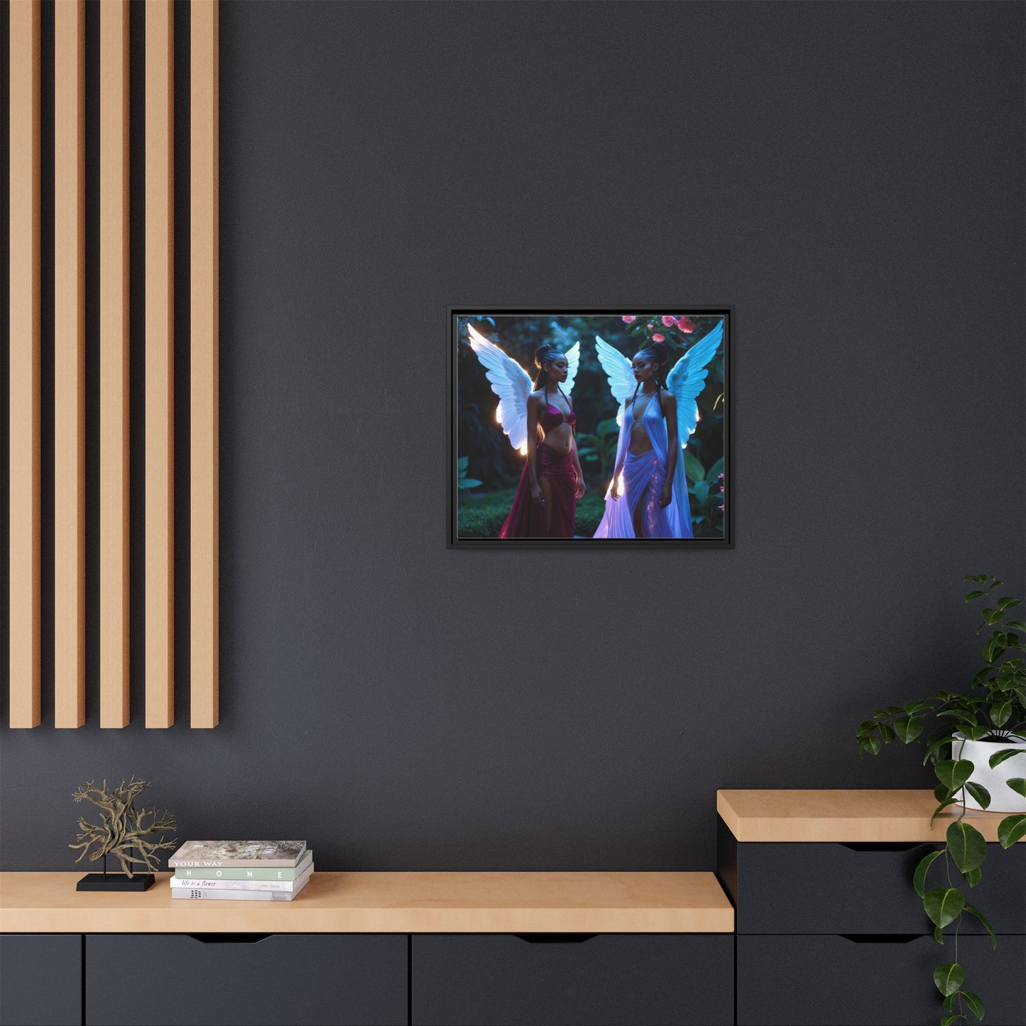 Matte Canvas, Framed (Multi-color)