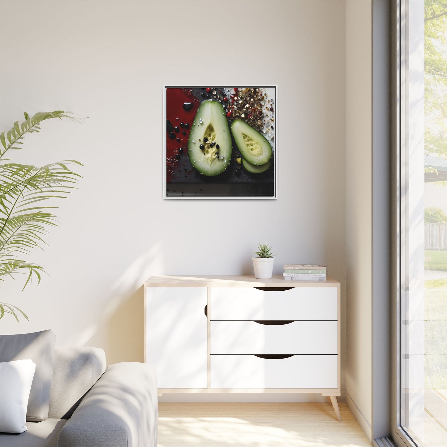 Matte Canvas, Framed (Multi-color)