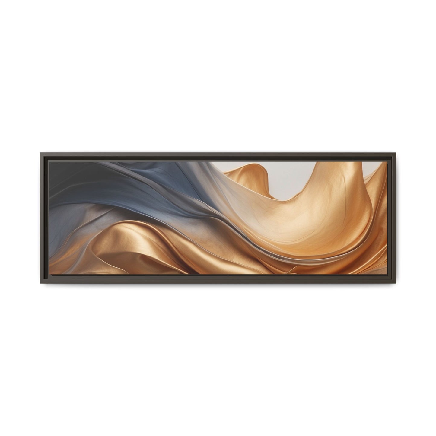 Abstract Matte Canvas Art Print - Framed Multi-color Wall Decor