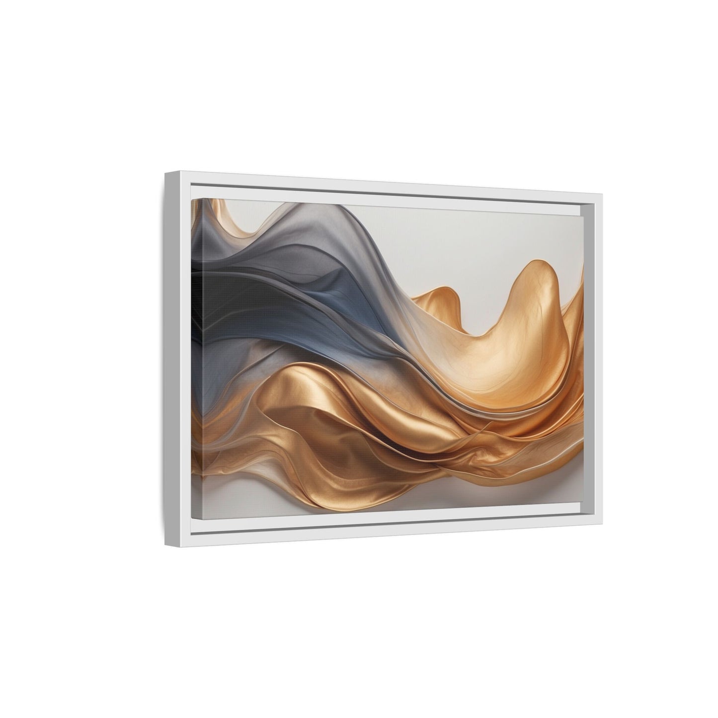 Abstract Matte Canvas Art Print - Framed Multi-color Wall Decor