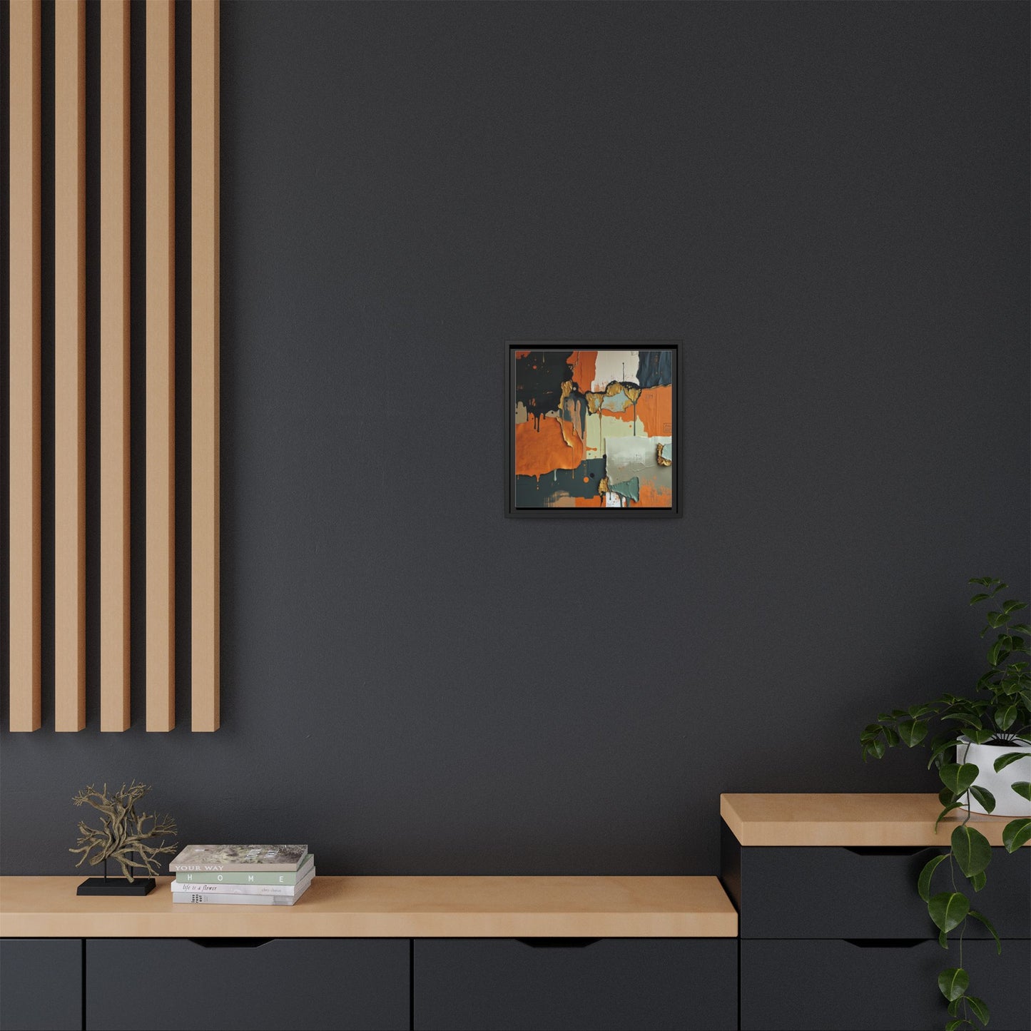 Matte Canvas, Framed (Multi-color)