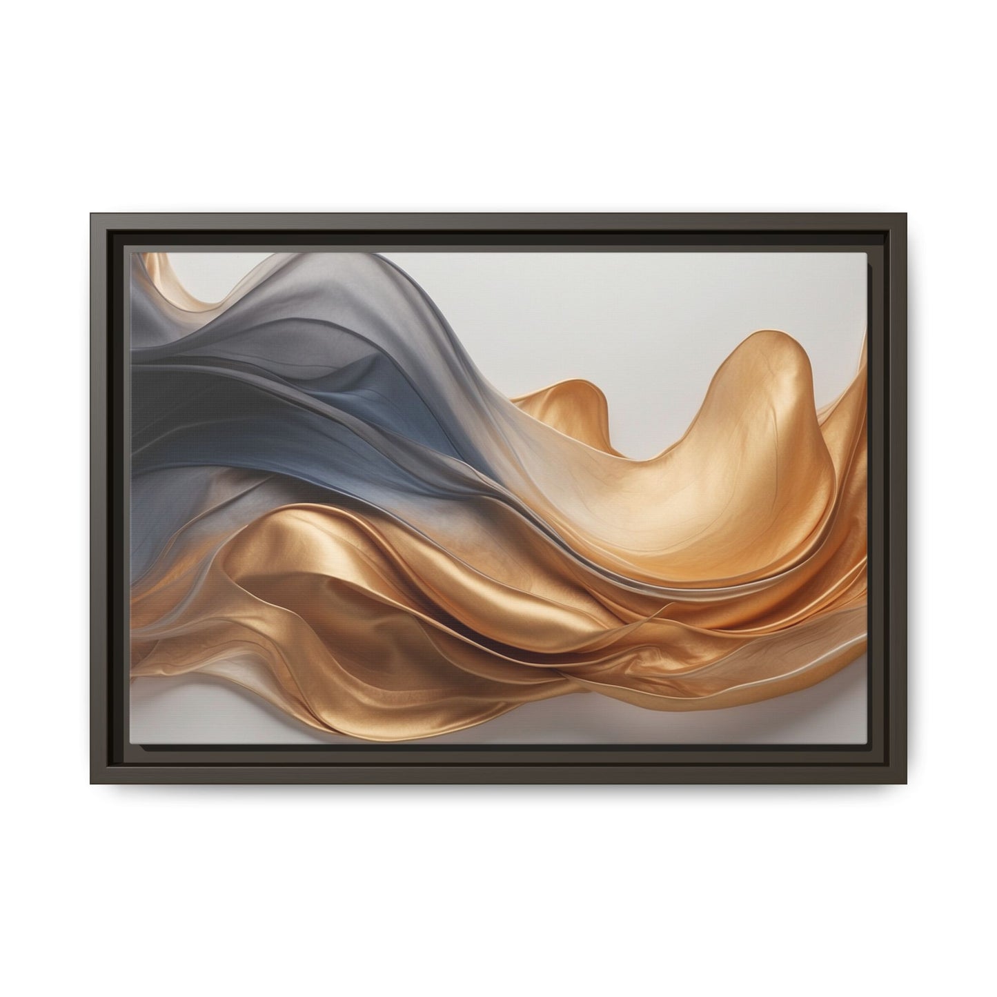 Abstract Matte Canvas Art Print - Framed Multi-color Wall Decor